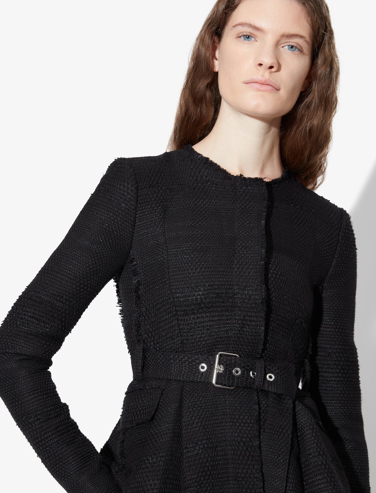 Tweed Belted Jacket #3