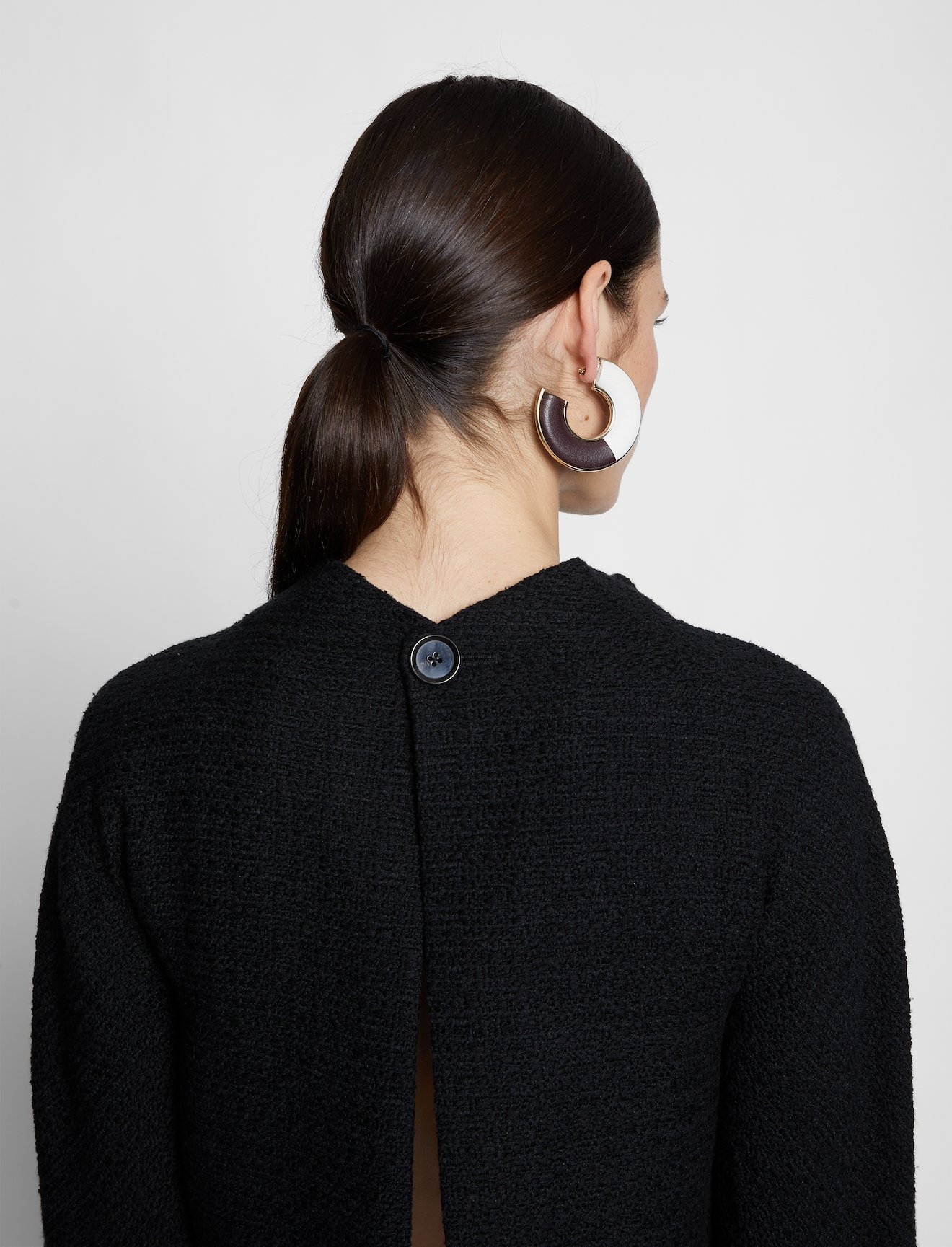 Tweed Cut Out Raw Hem Dress #3