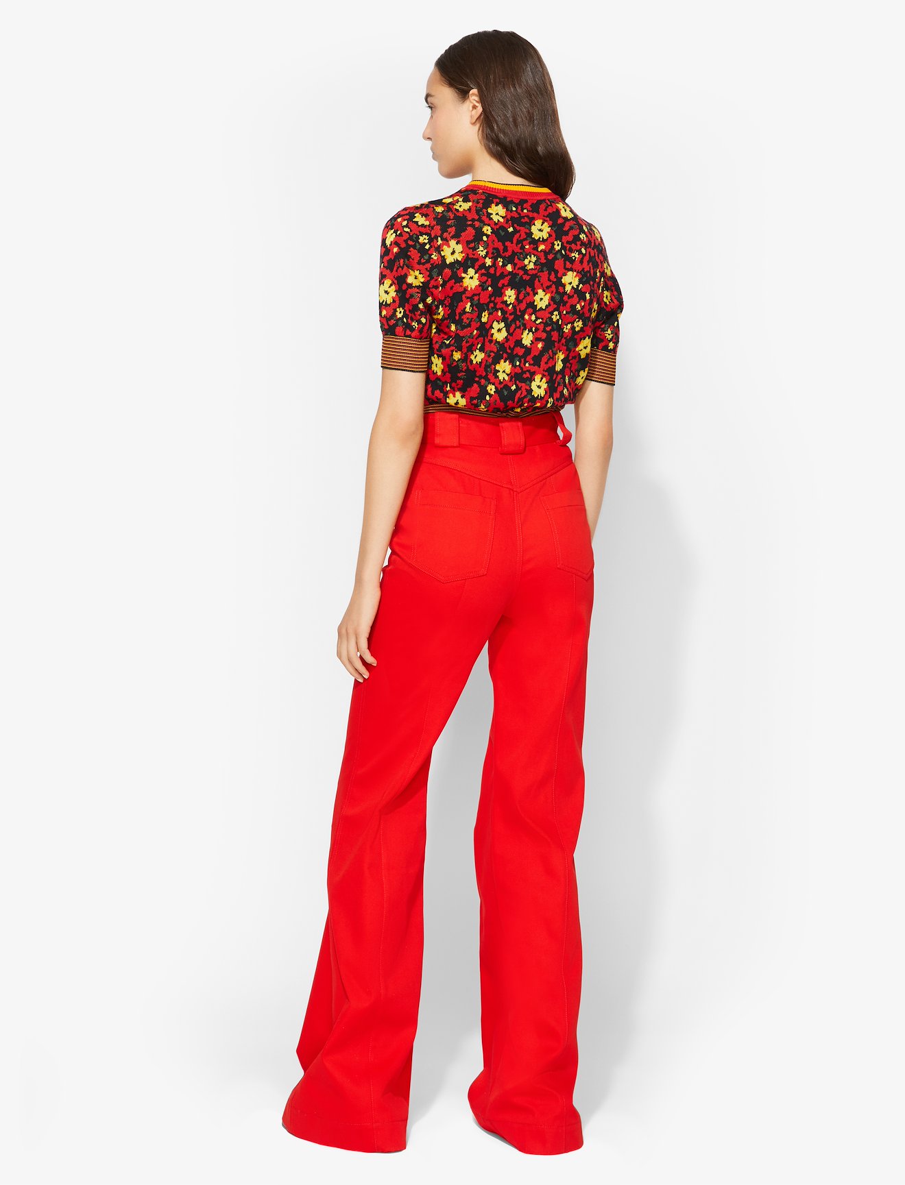 Twill High Waisted Pants #3