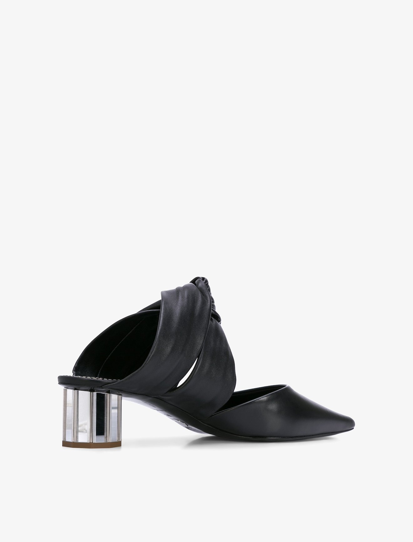 Twist Block Heel Mules #2
