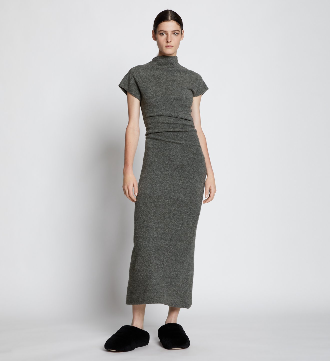 twist-detail knitted dress
