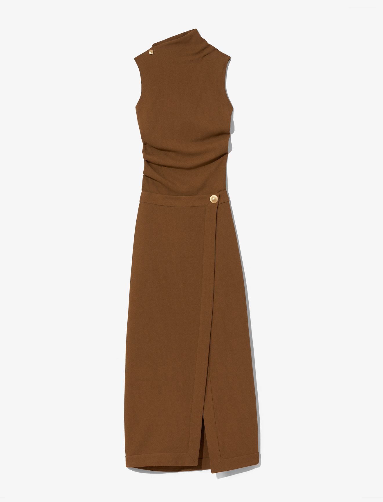 twist-detailing wrap dress #4