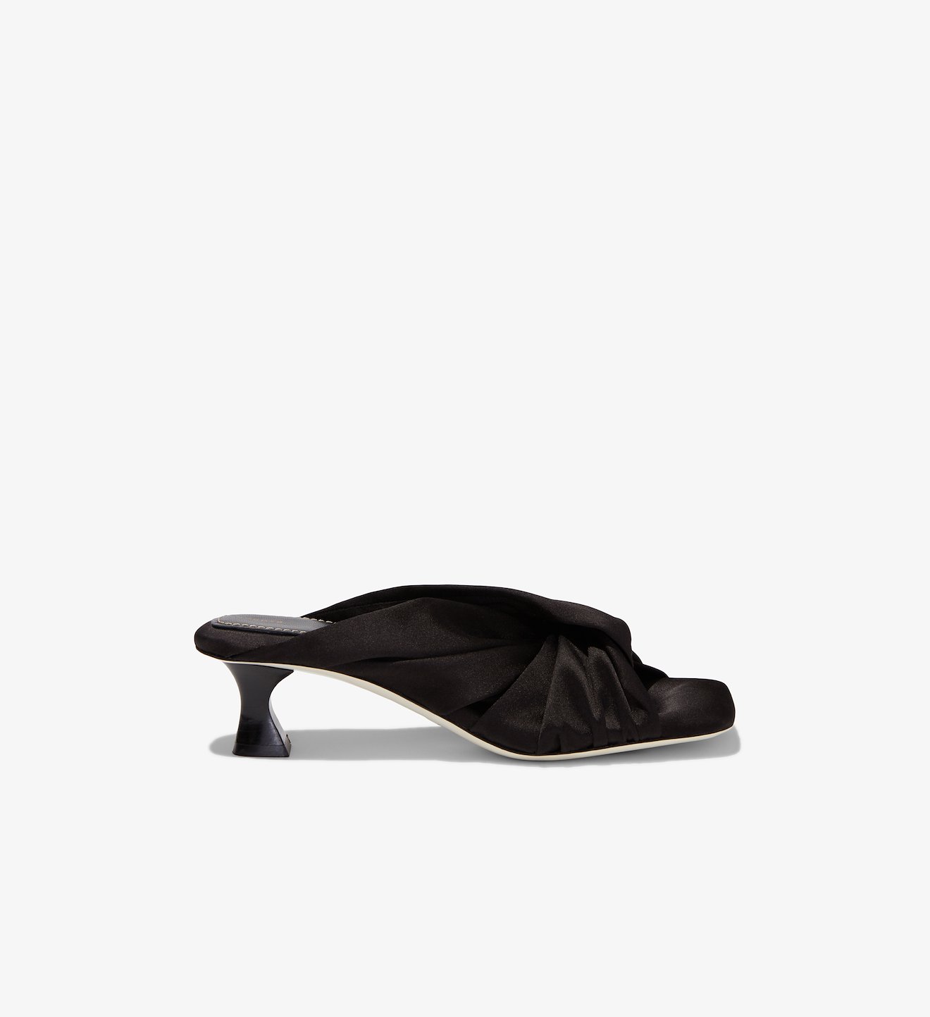 Twisted Scarf Mid Heel Sandals