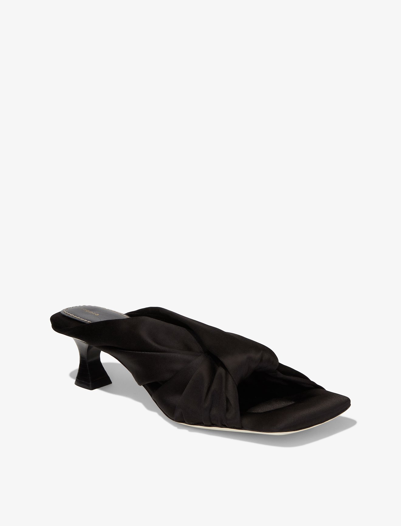 Twisted Scarf Mid Heel Sandals #1