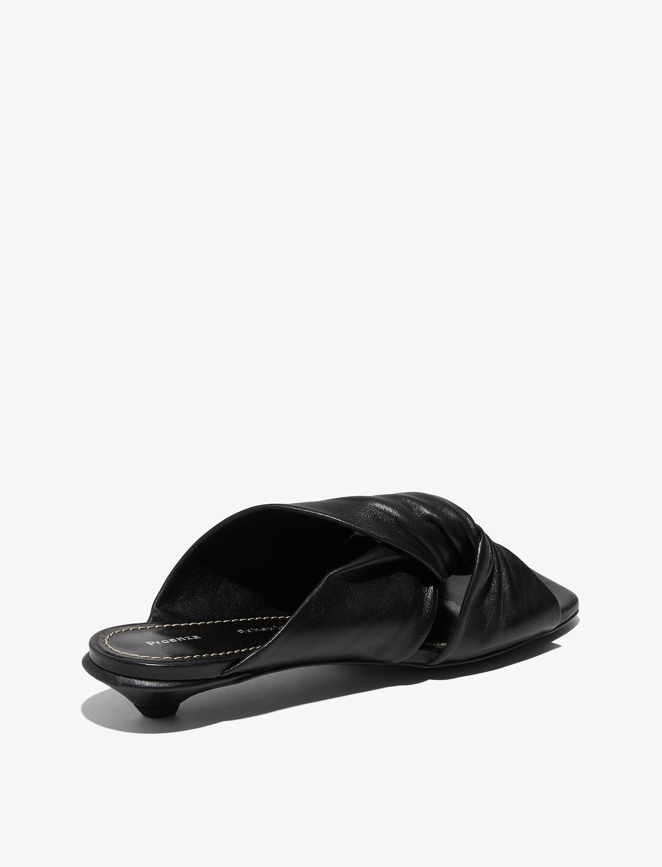Twisted Square Toe Kitten Heel Sandals #2