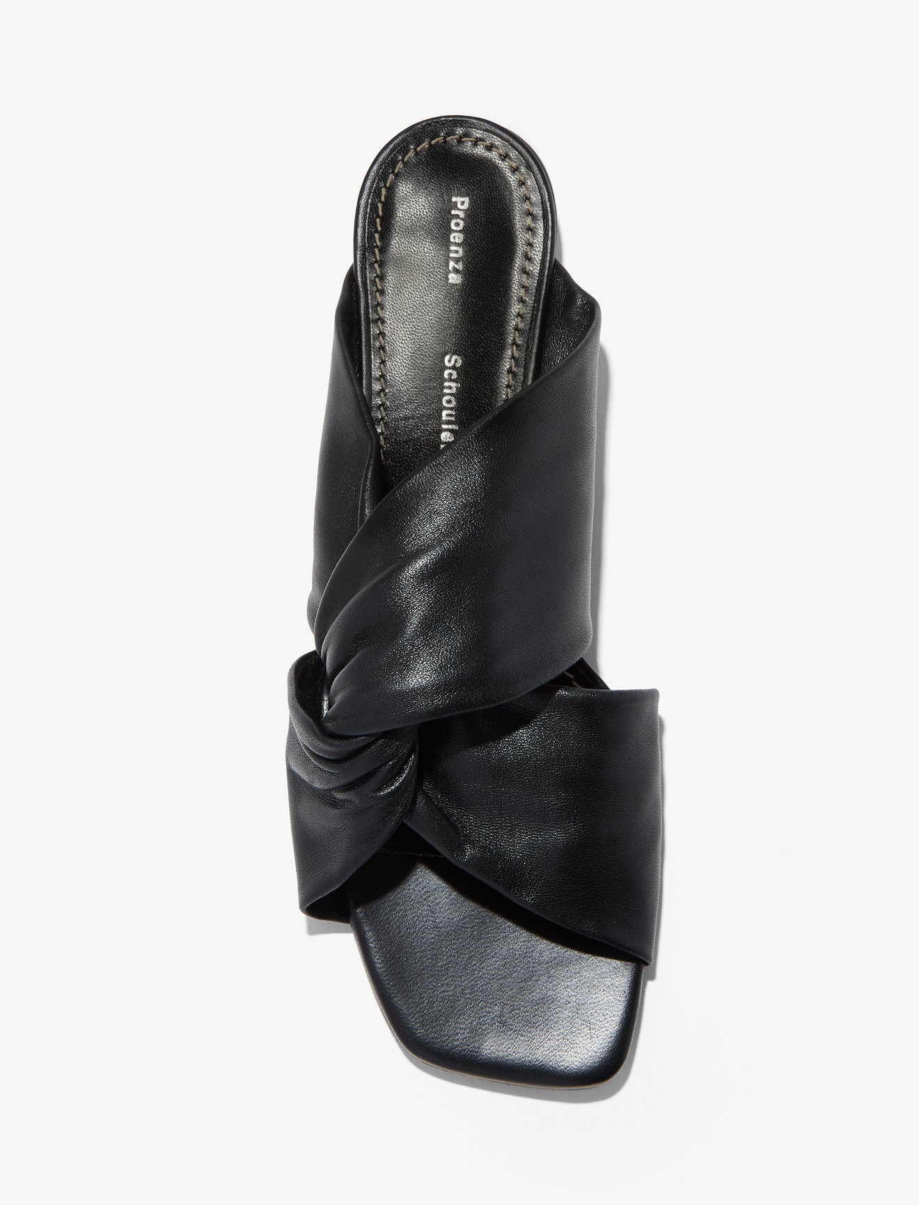 Twisted Square Toe Kitten Heel Sandals #3