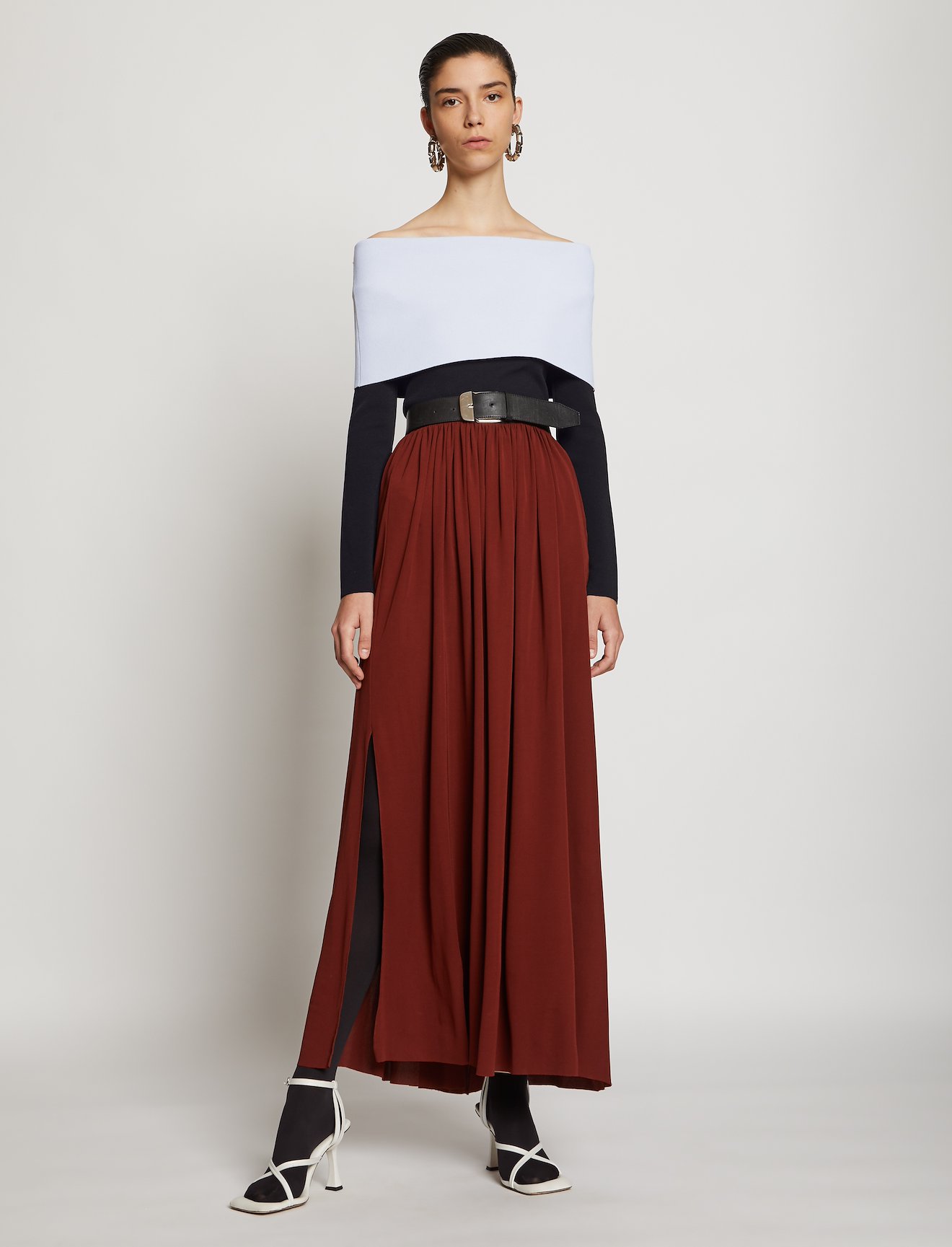 Two Tone Knit Top #1