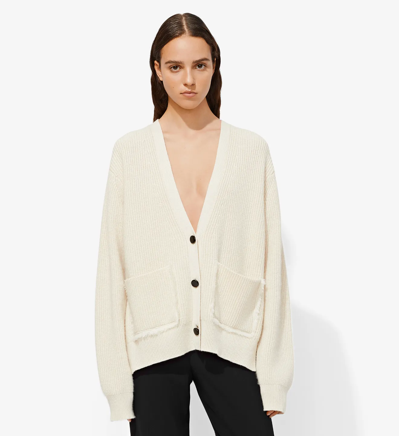 oversized oatmeal cardigan