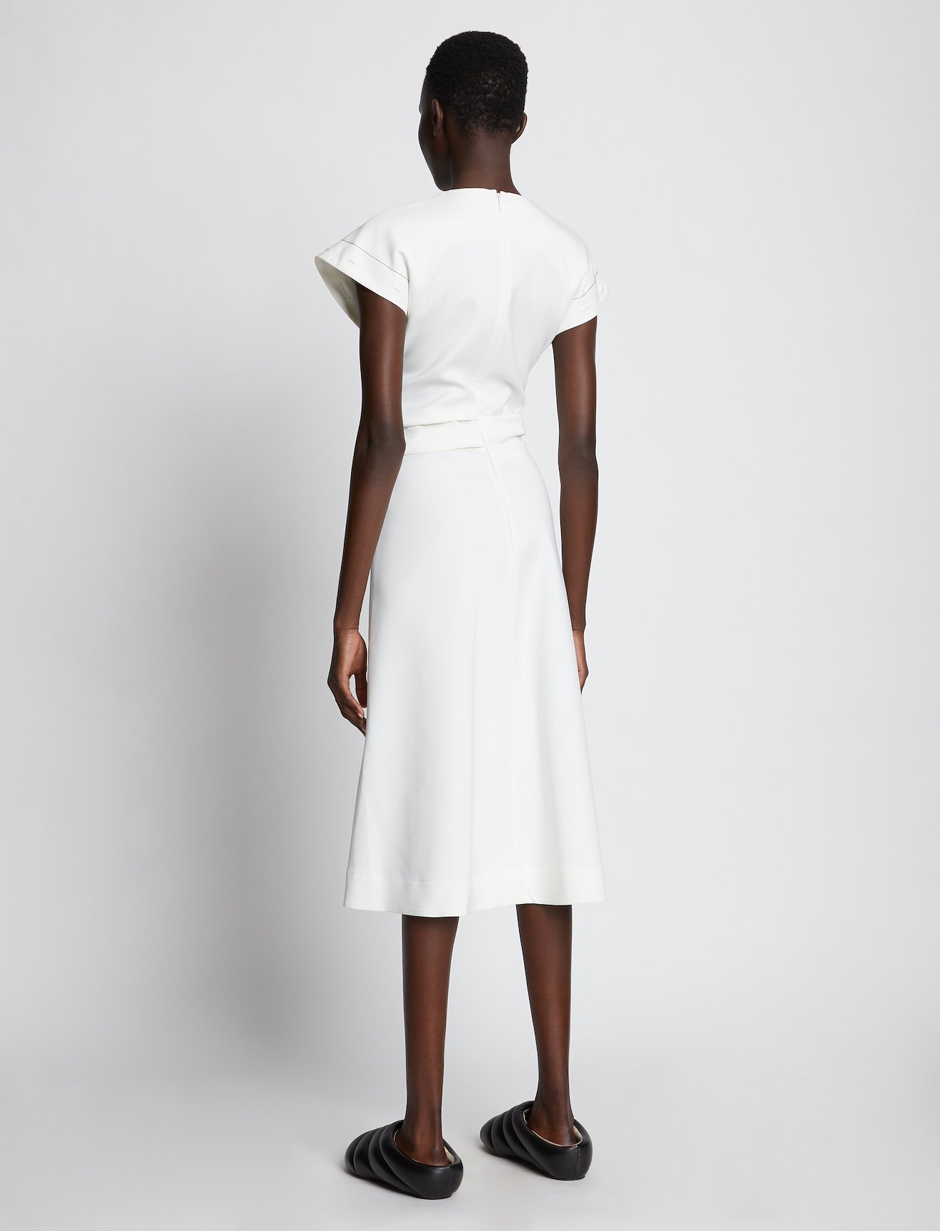Viscose Gabardine Front Twist Dress #2