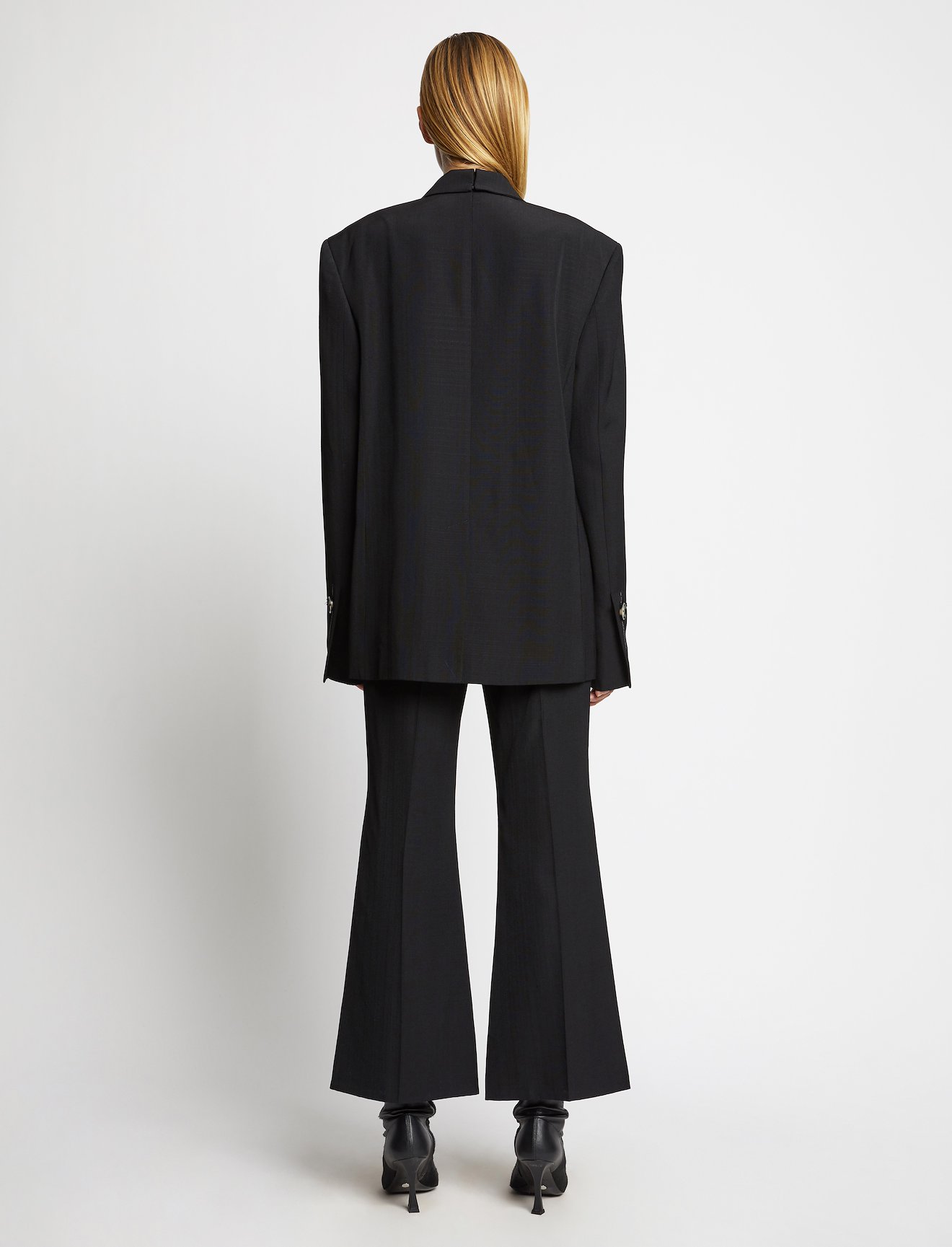 Viscose Silk Split Collar Blazer #2