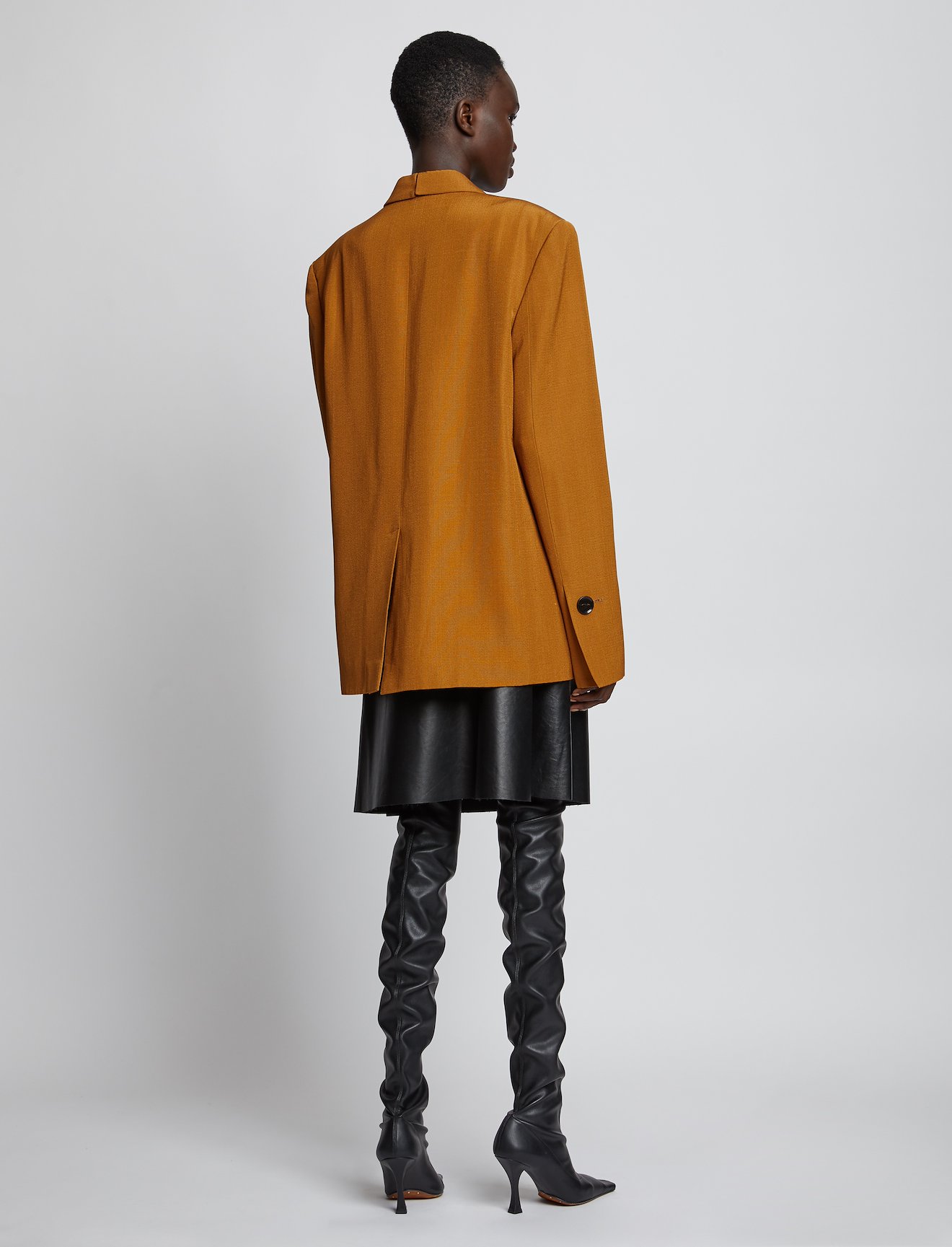 Viscose Silk Split Collar Blazer #2