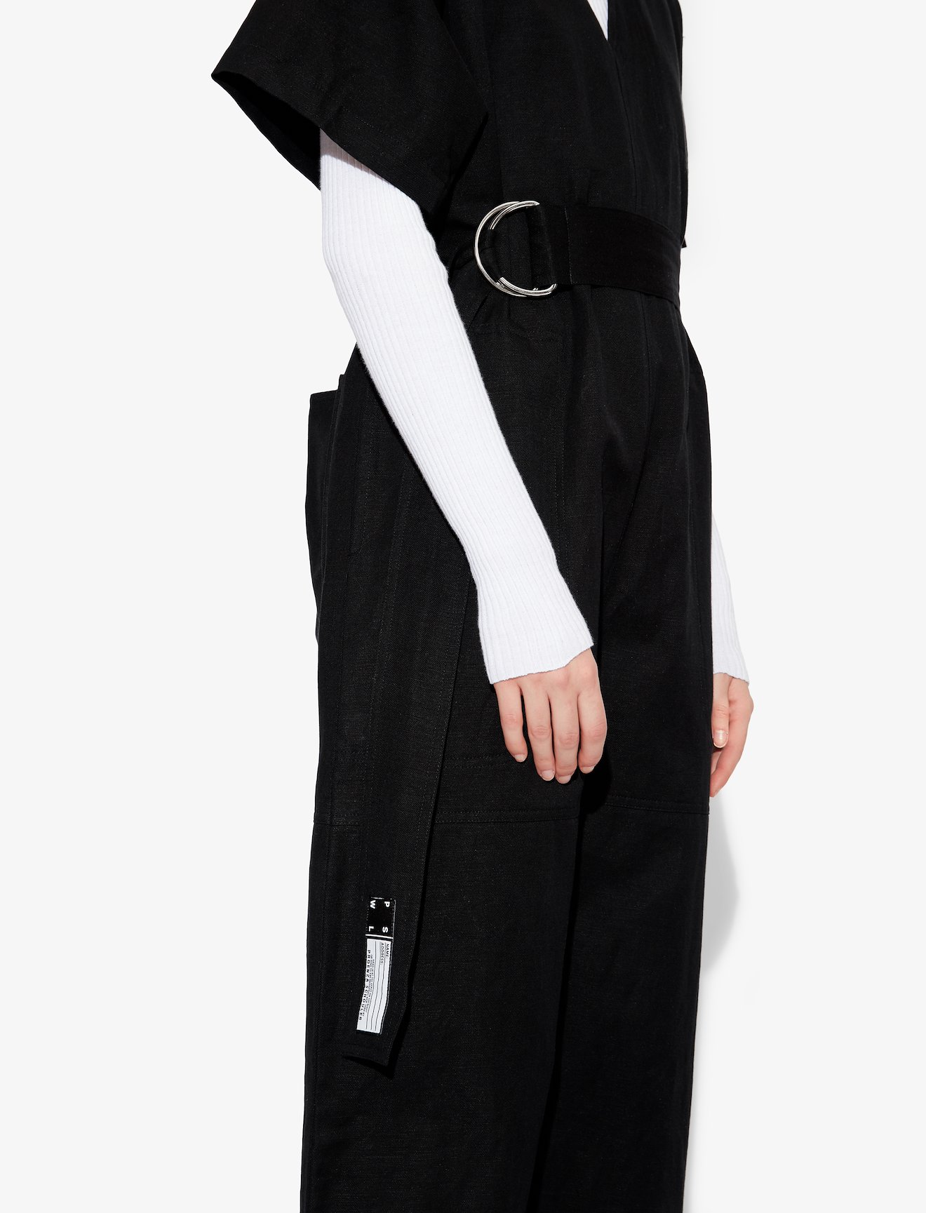 Washed Linen Belted Jumpsuit #3