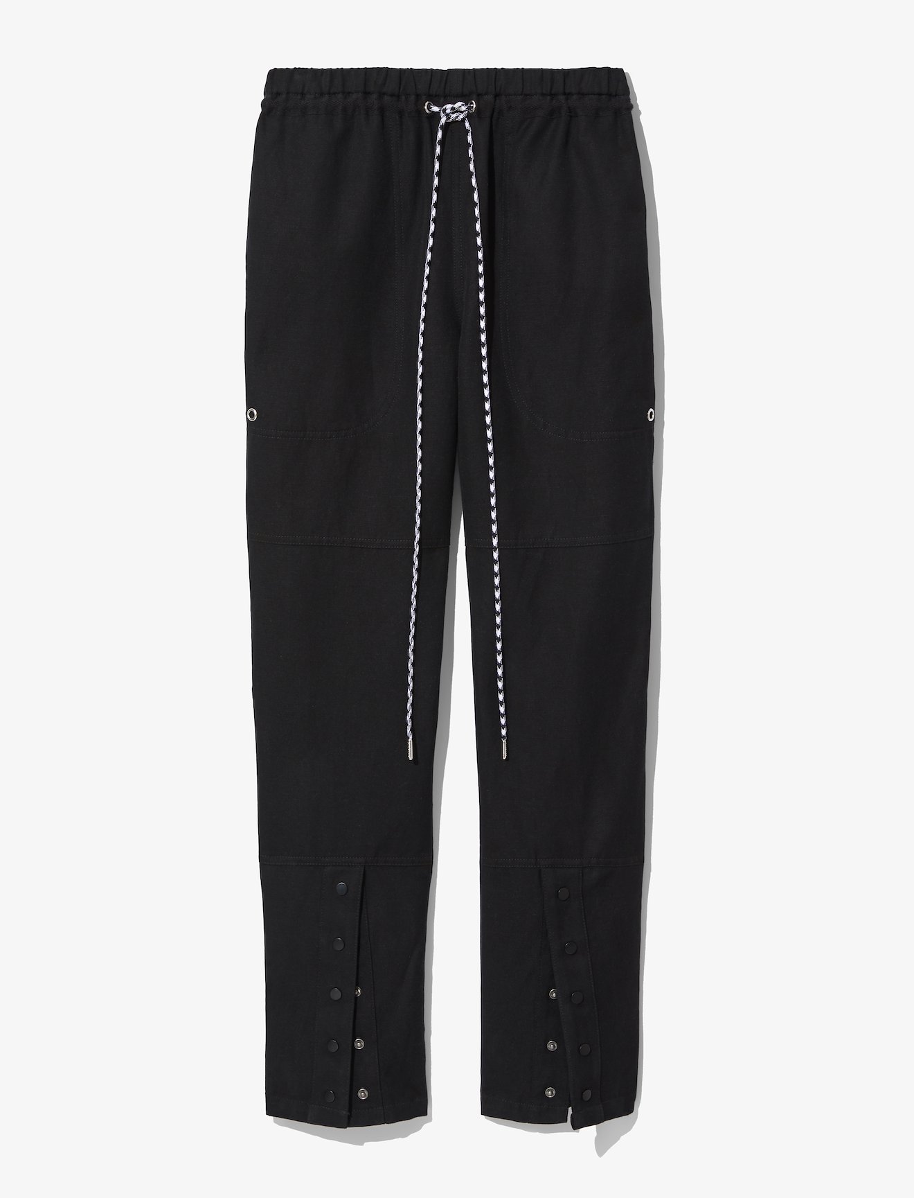 Washed Linen Drawstring Pants #4