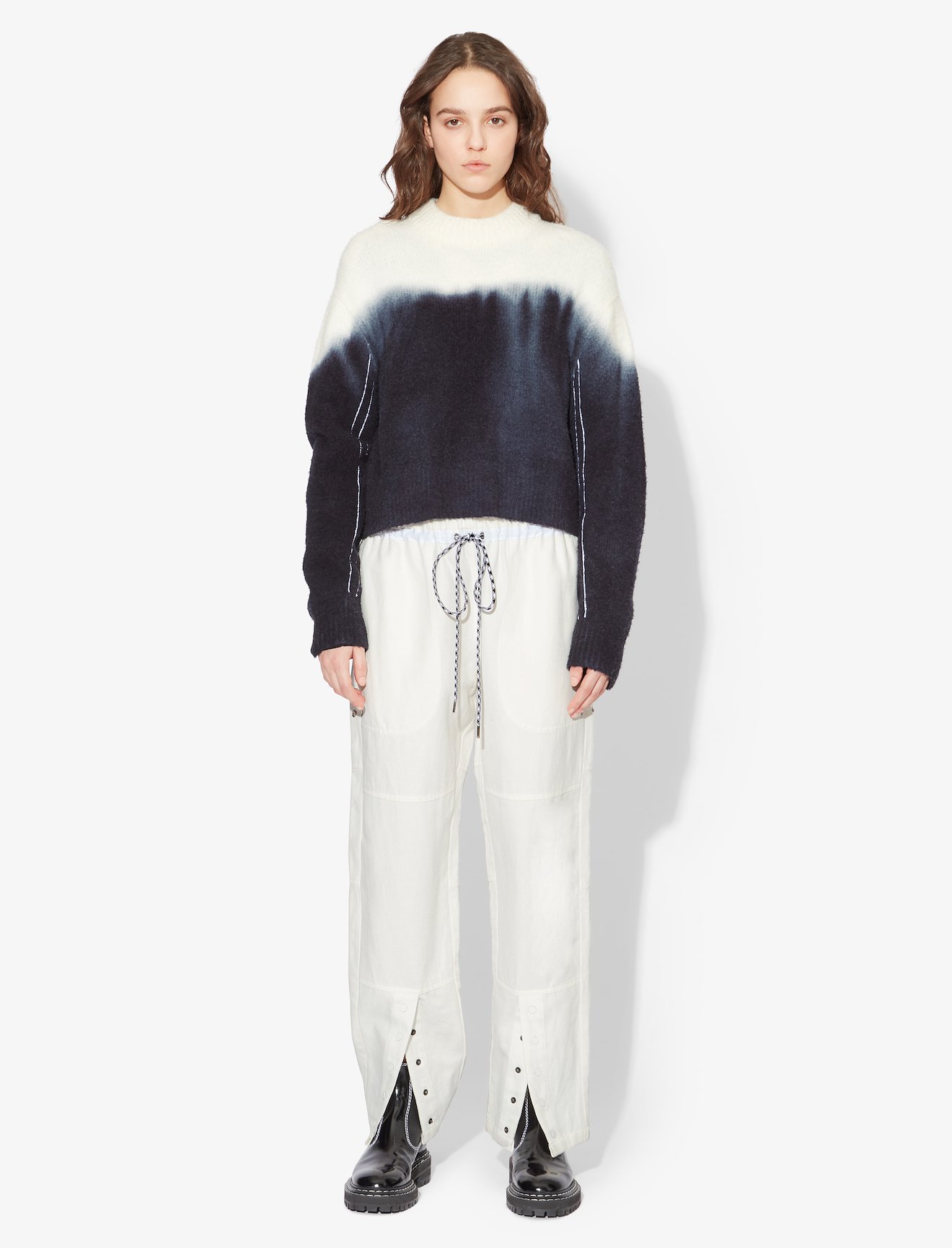 Washed Linen Drawstring Pants #1