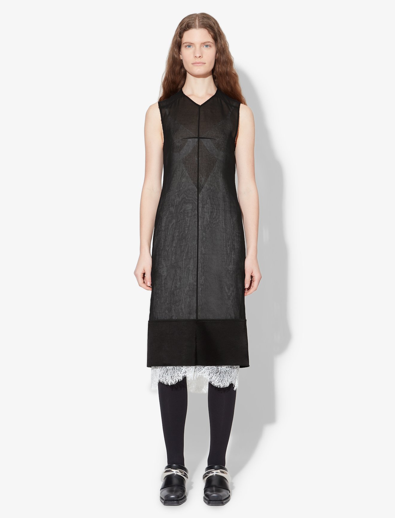 Washed Satin Sleeveless Dress #1