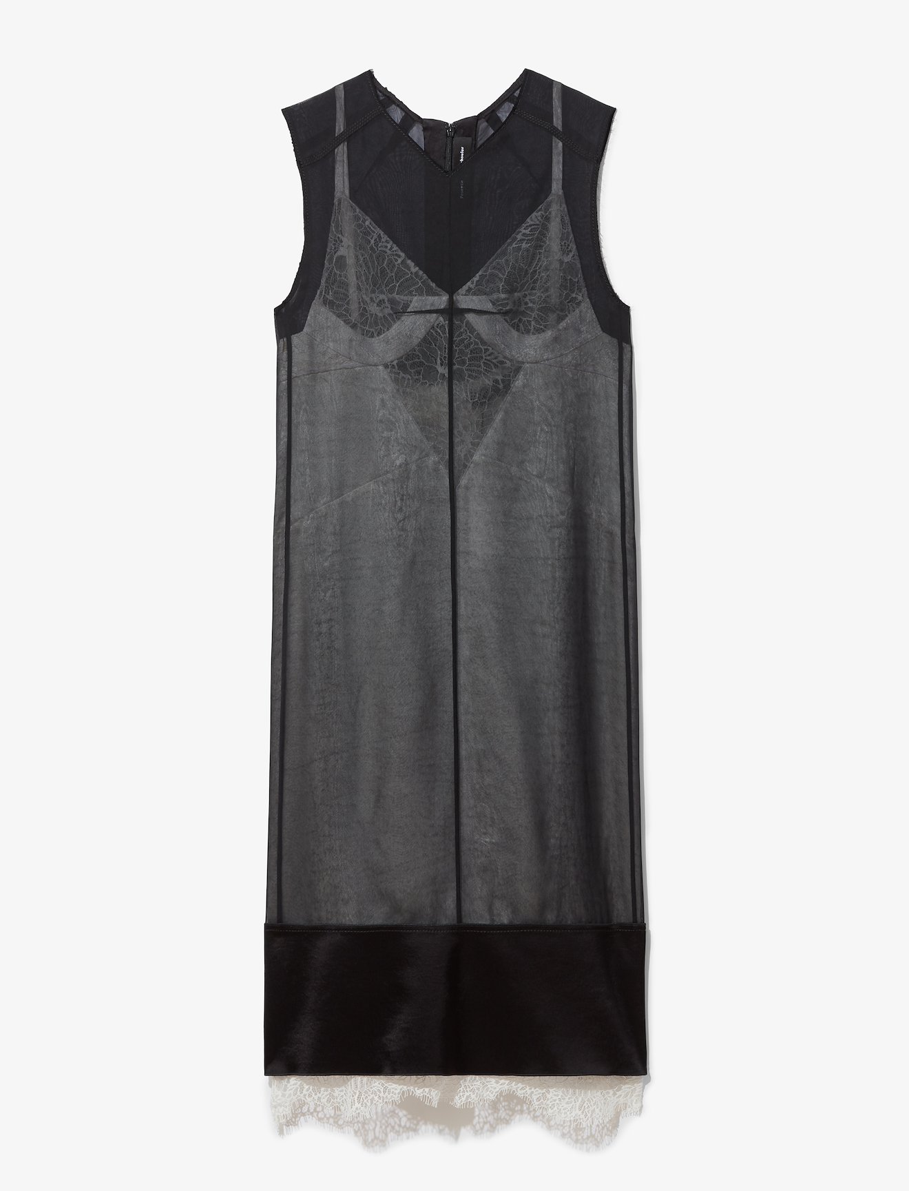 Washed Satin Sleeveless Dress #4