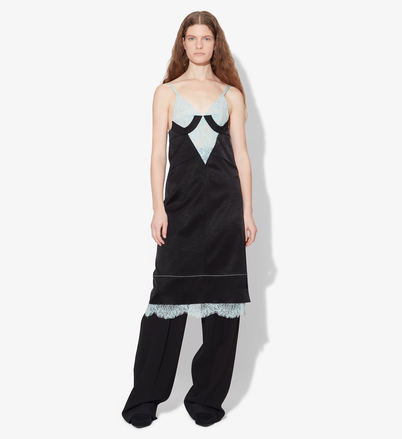 Washed Satin Slip Dress