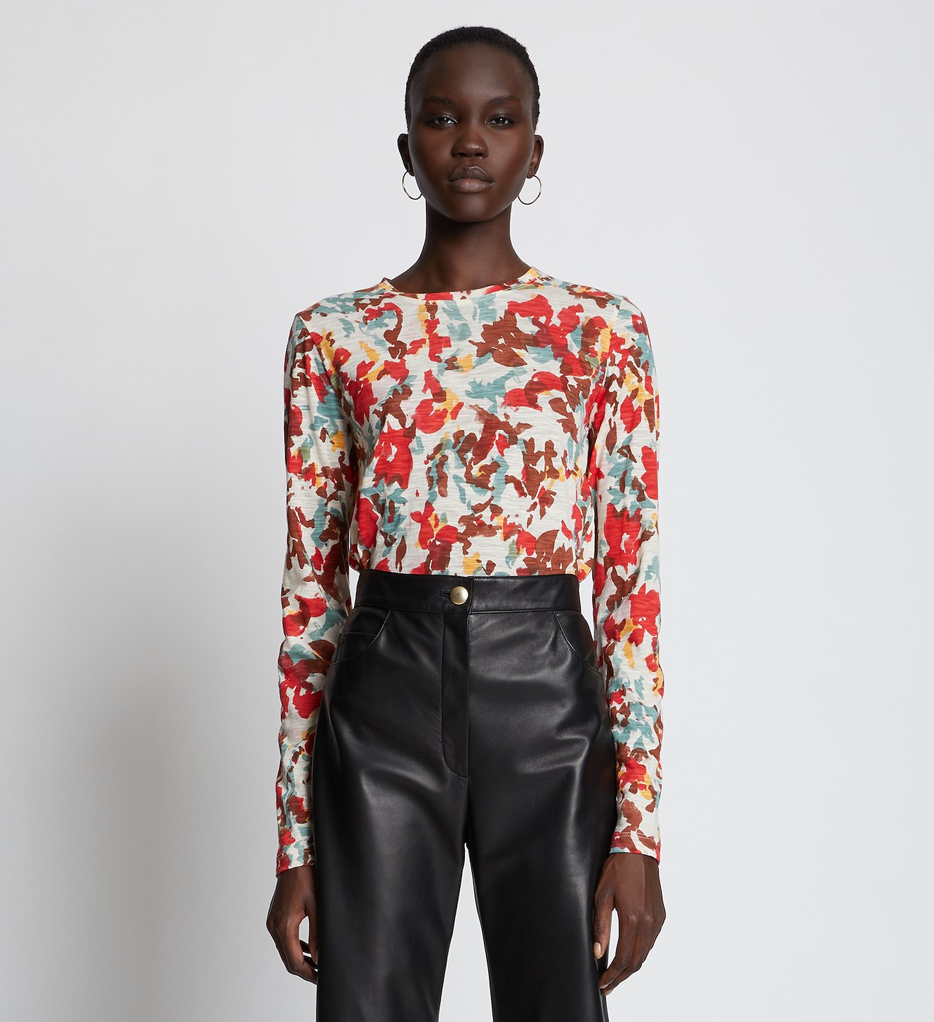 Watercolor Floral Long Sleeve T-Shirt