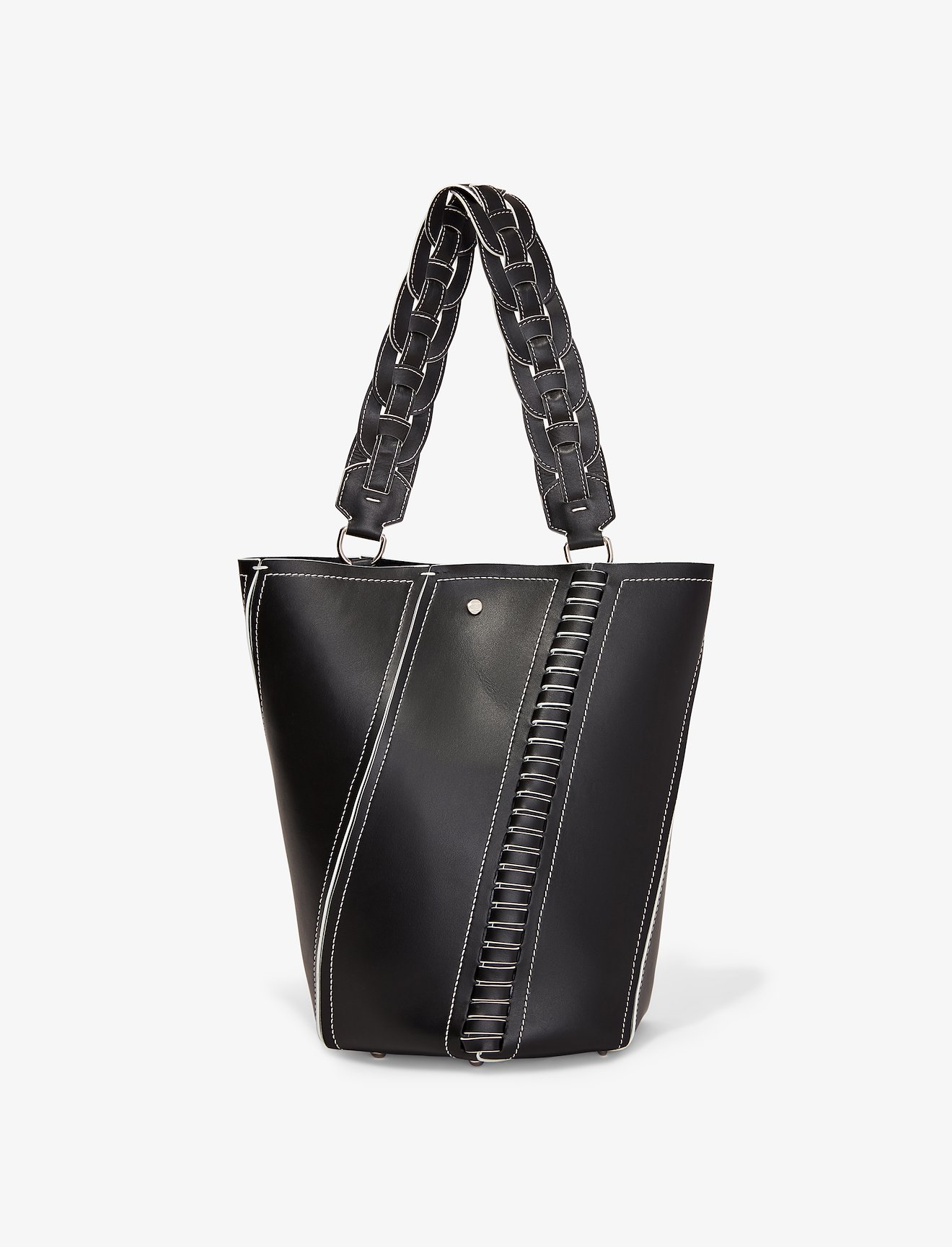 Whipstitch Medium Hex Bucket Bag #3