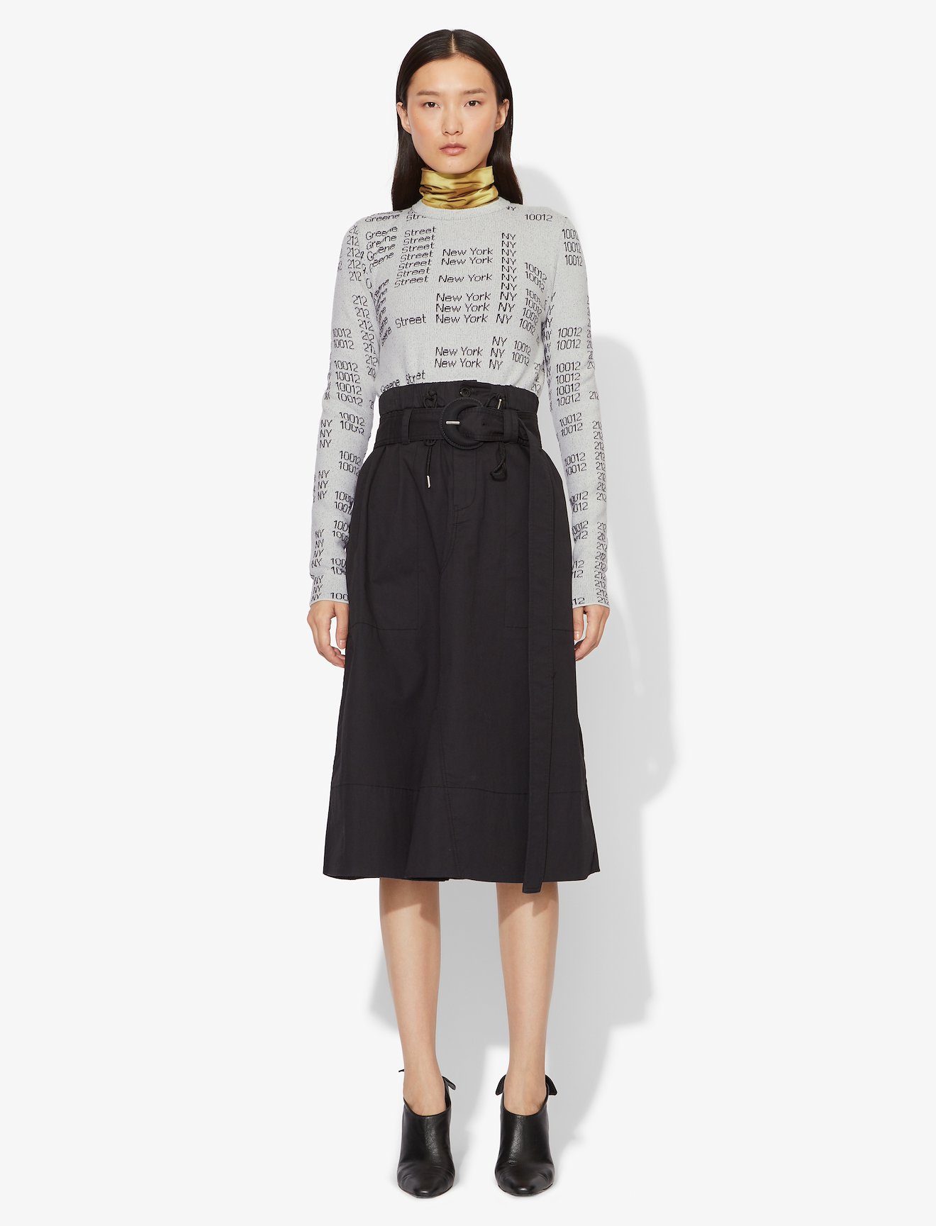 Address Logo Jacquard Crewneck Knit Pullover #1