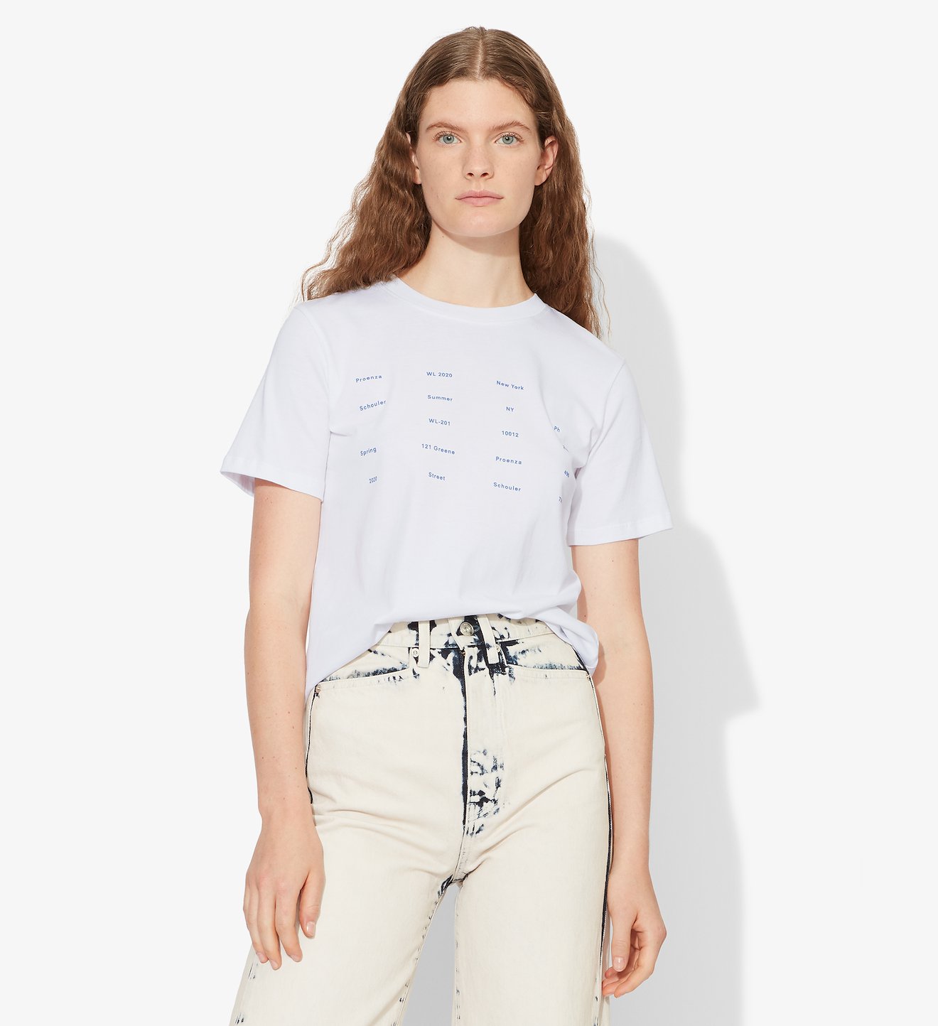 Address Logo Print Baby Tee T-Shirt