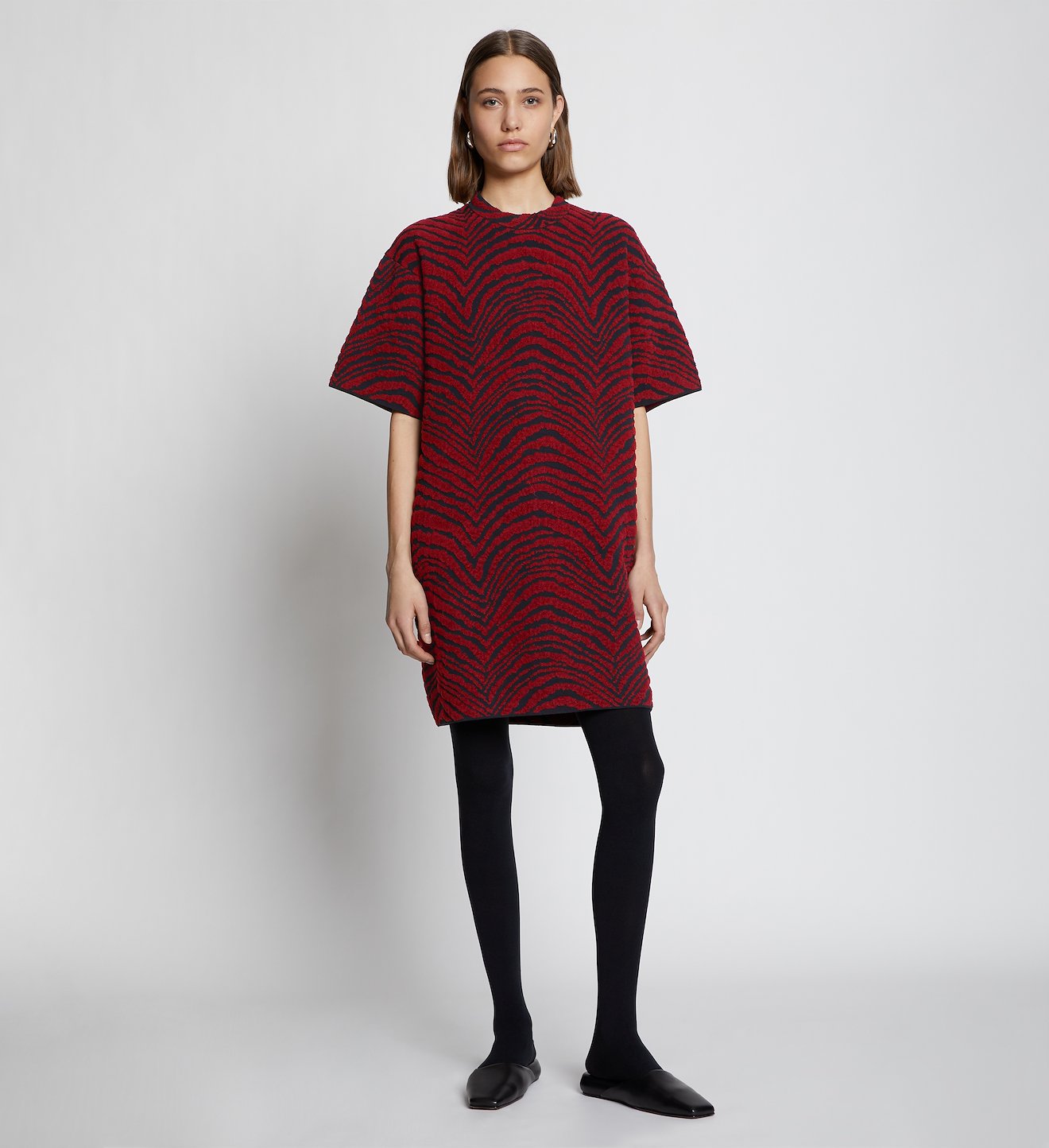 Animal Jacquard Knit Dress