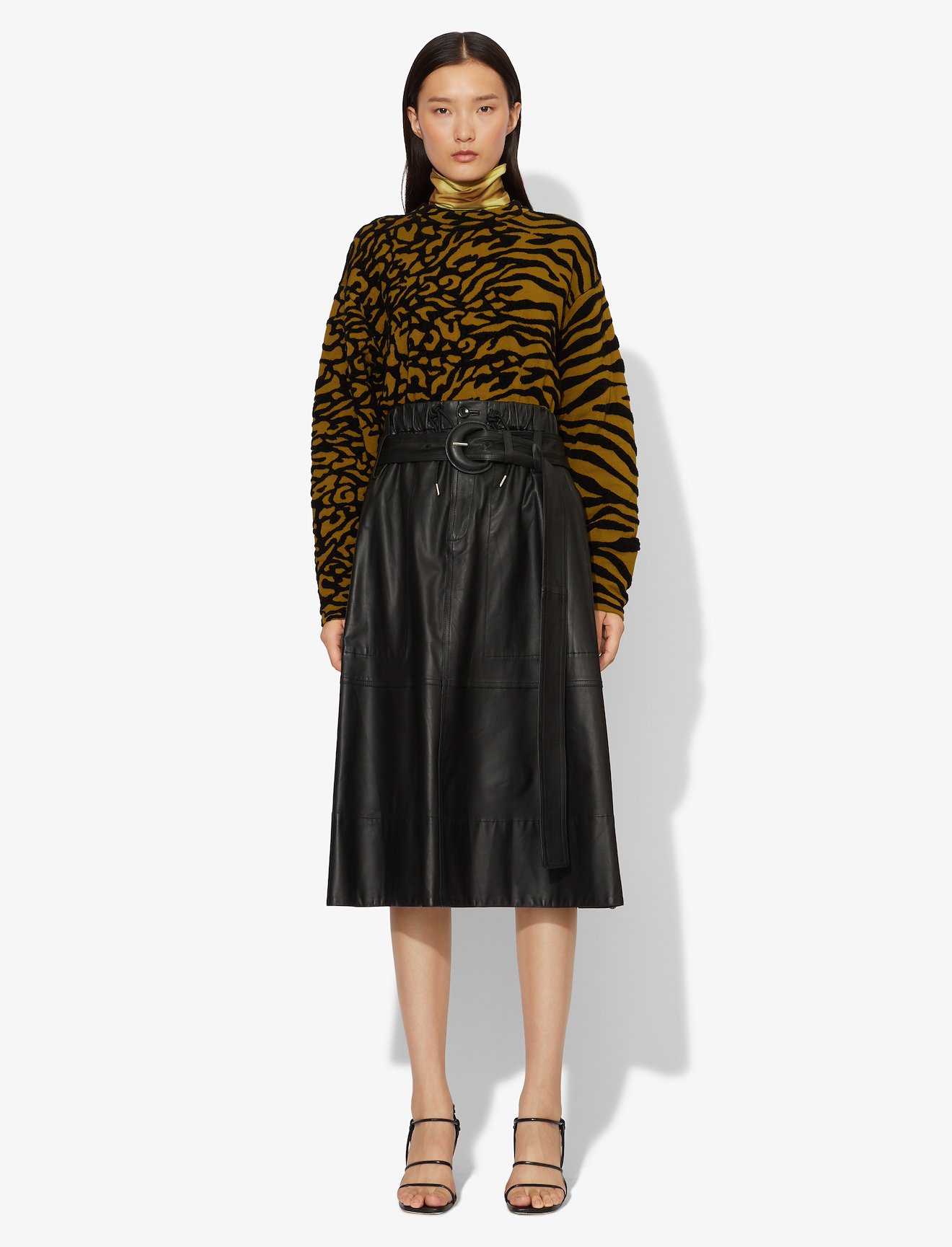 Animal Jacquard Knit Pullover #1