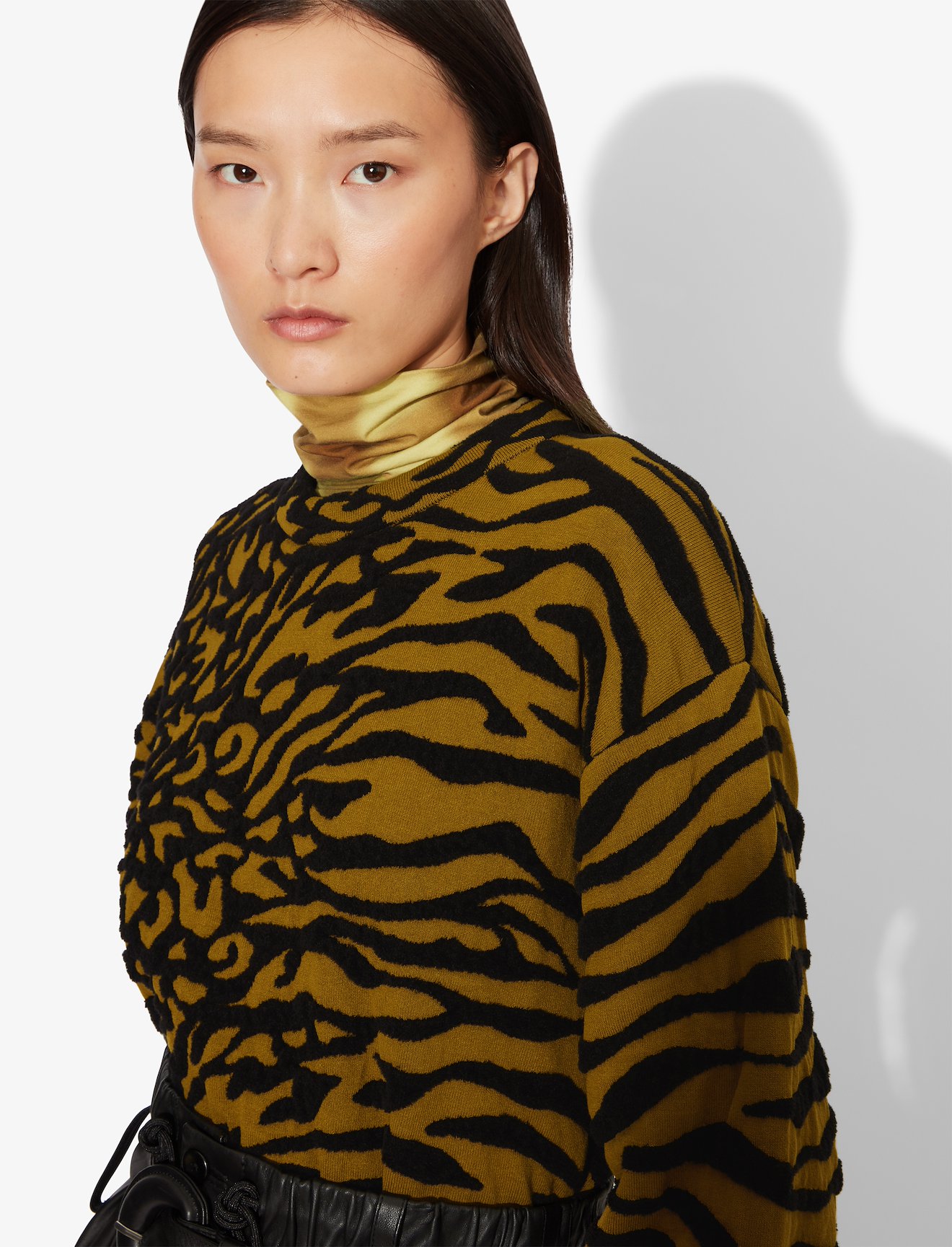 Animal Jacquard Knit Pullover #3