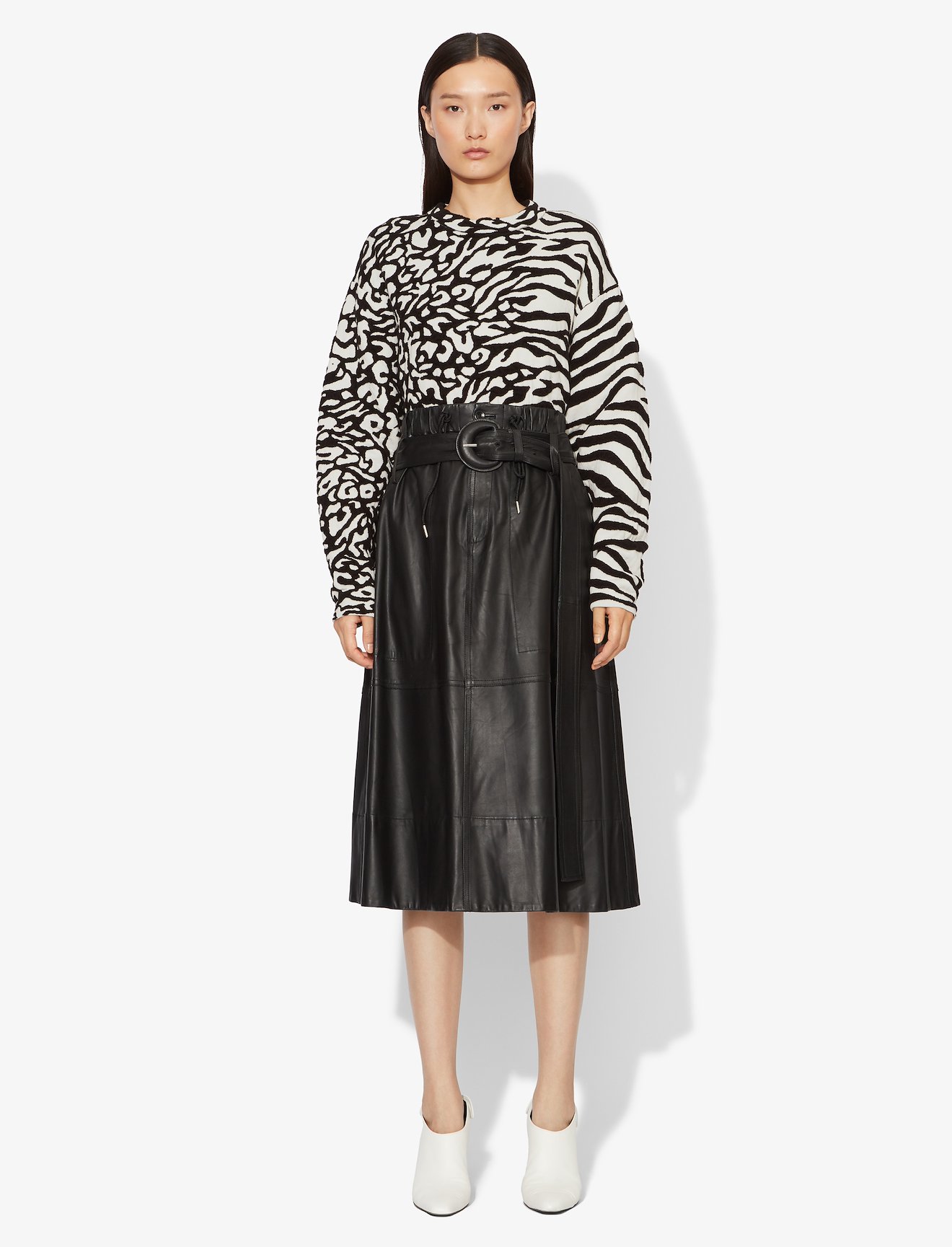 Animal Jacquard Knit Pullover #1