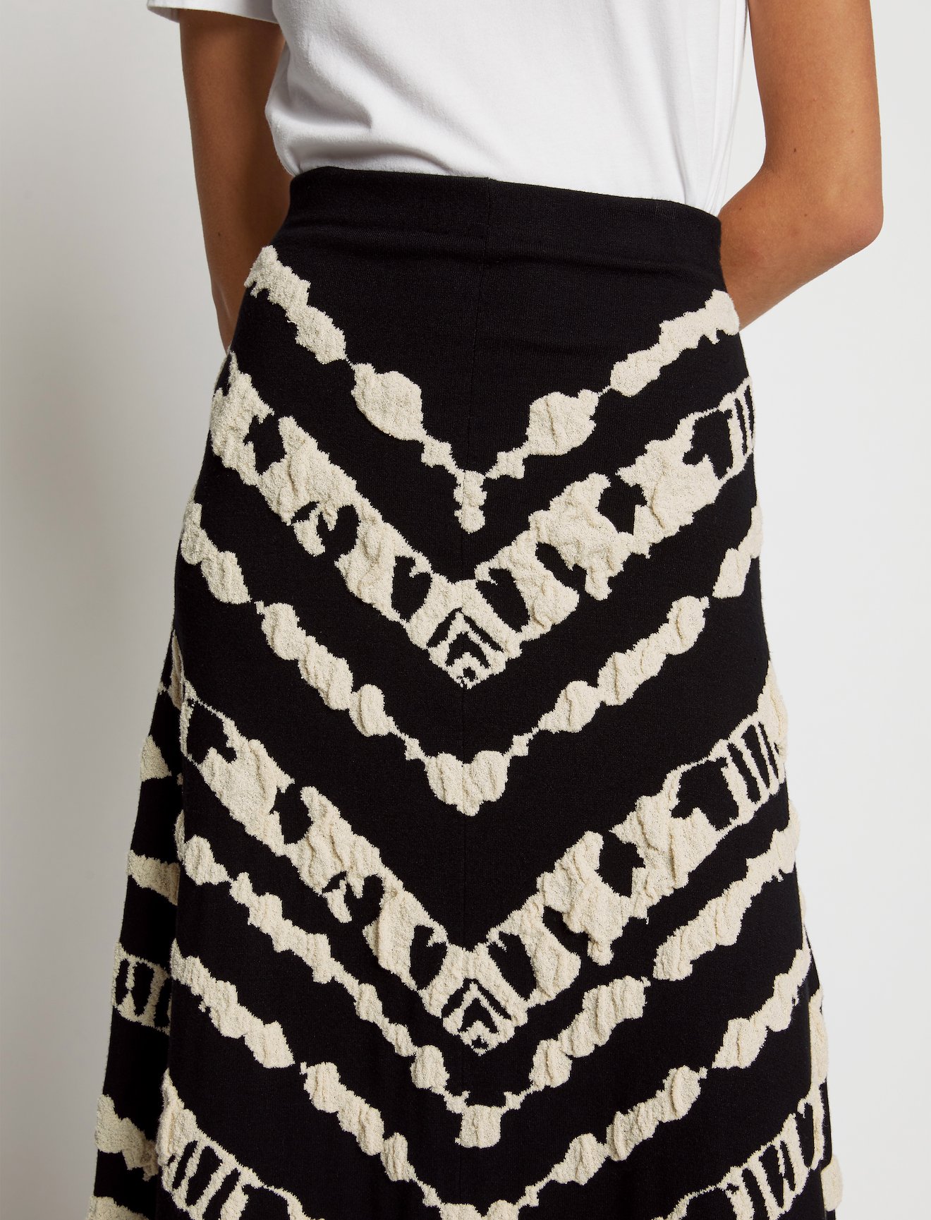 Animal Jacquard Knit Skirt #3
