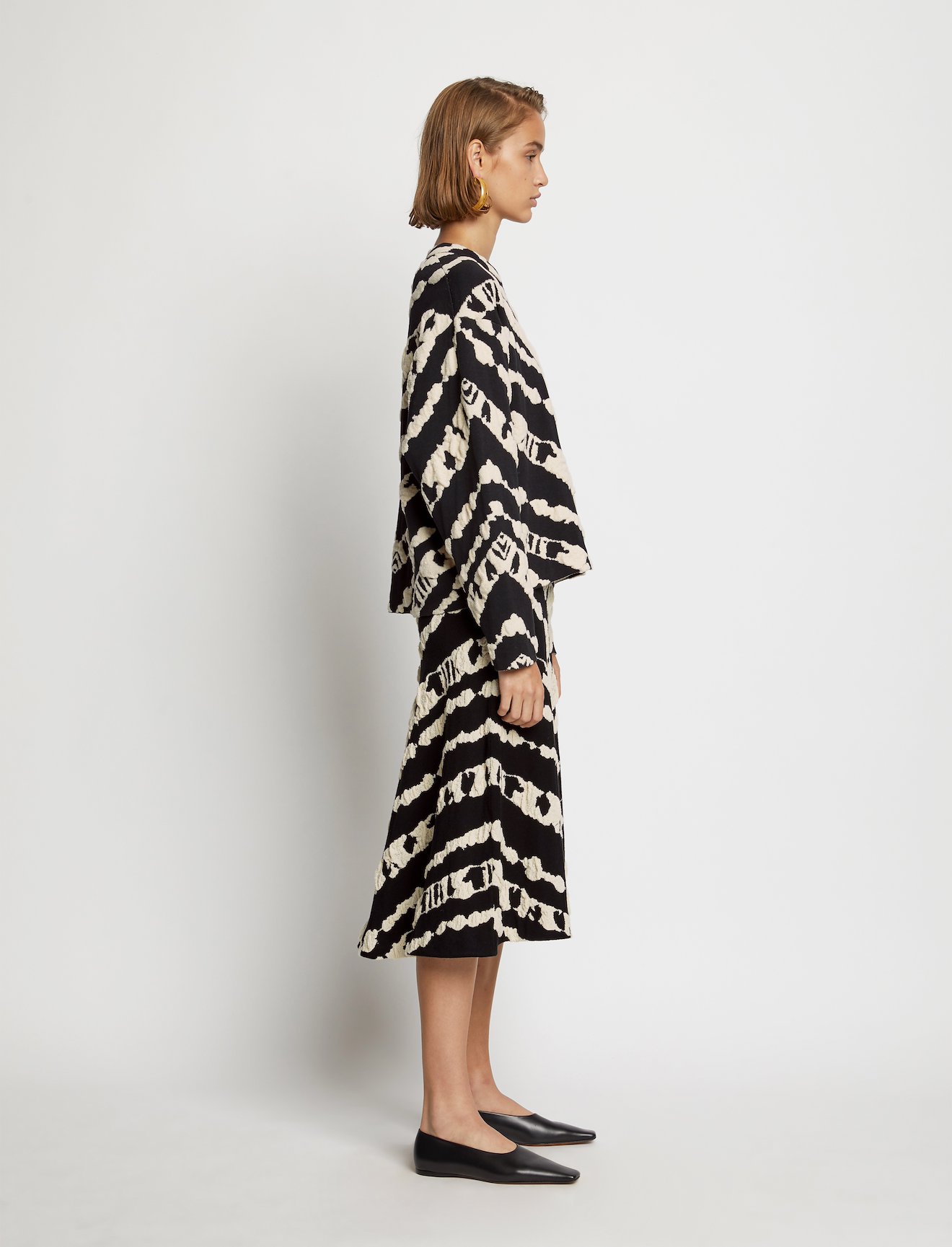 Animal Jacquard Knit Skirt #1
