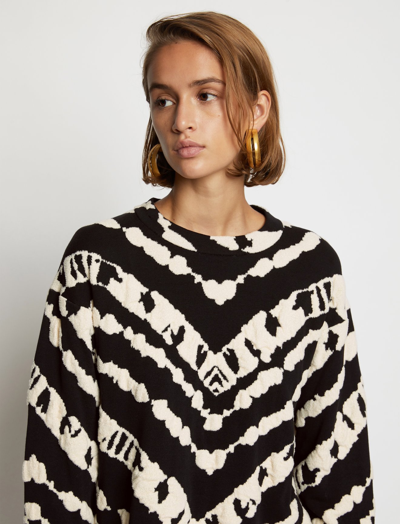 Animal Jacquard Pullover #4