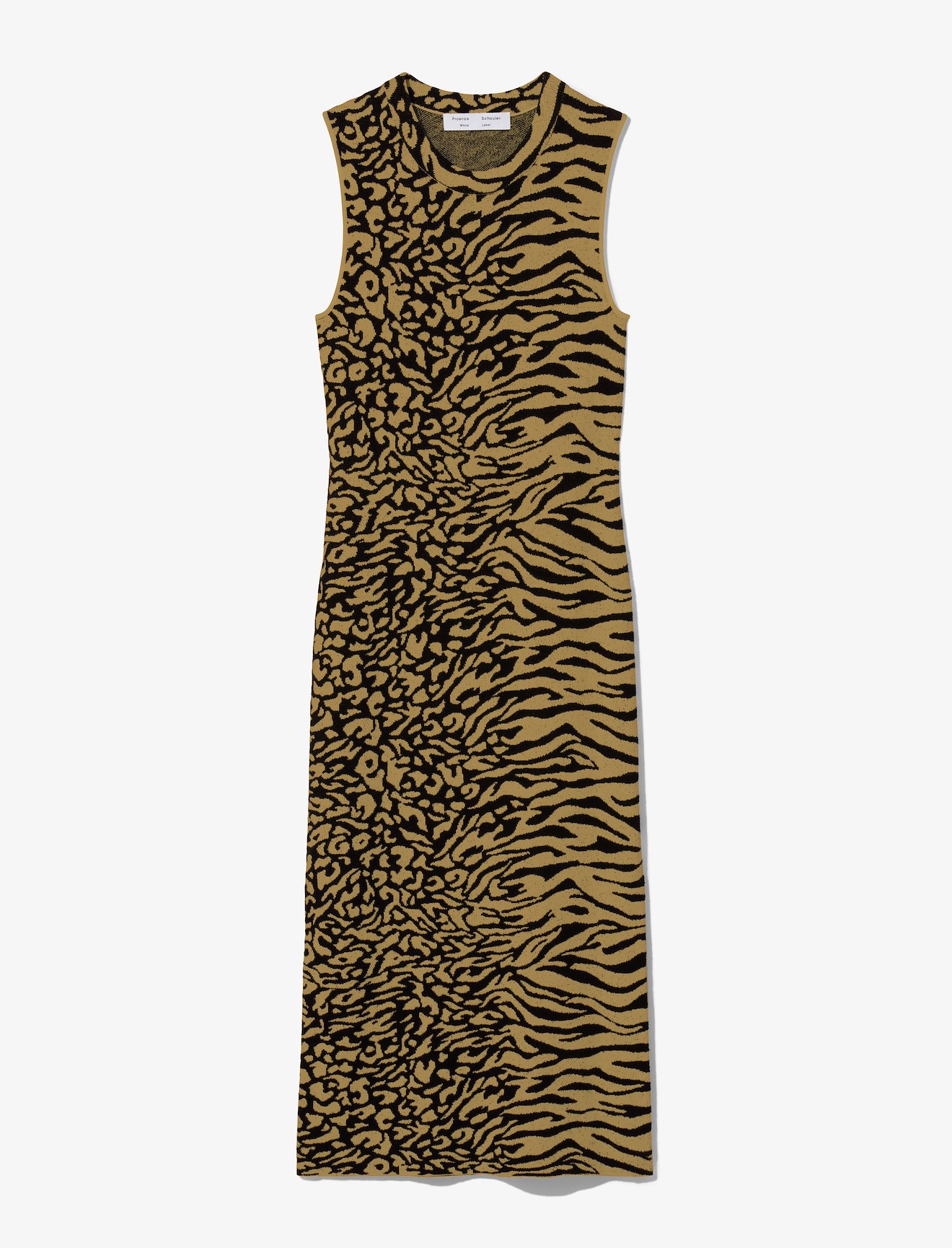 Animal Jacquard Sleeveless Dress #4