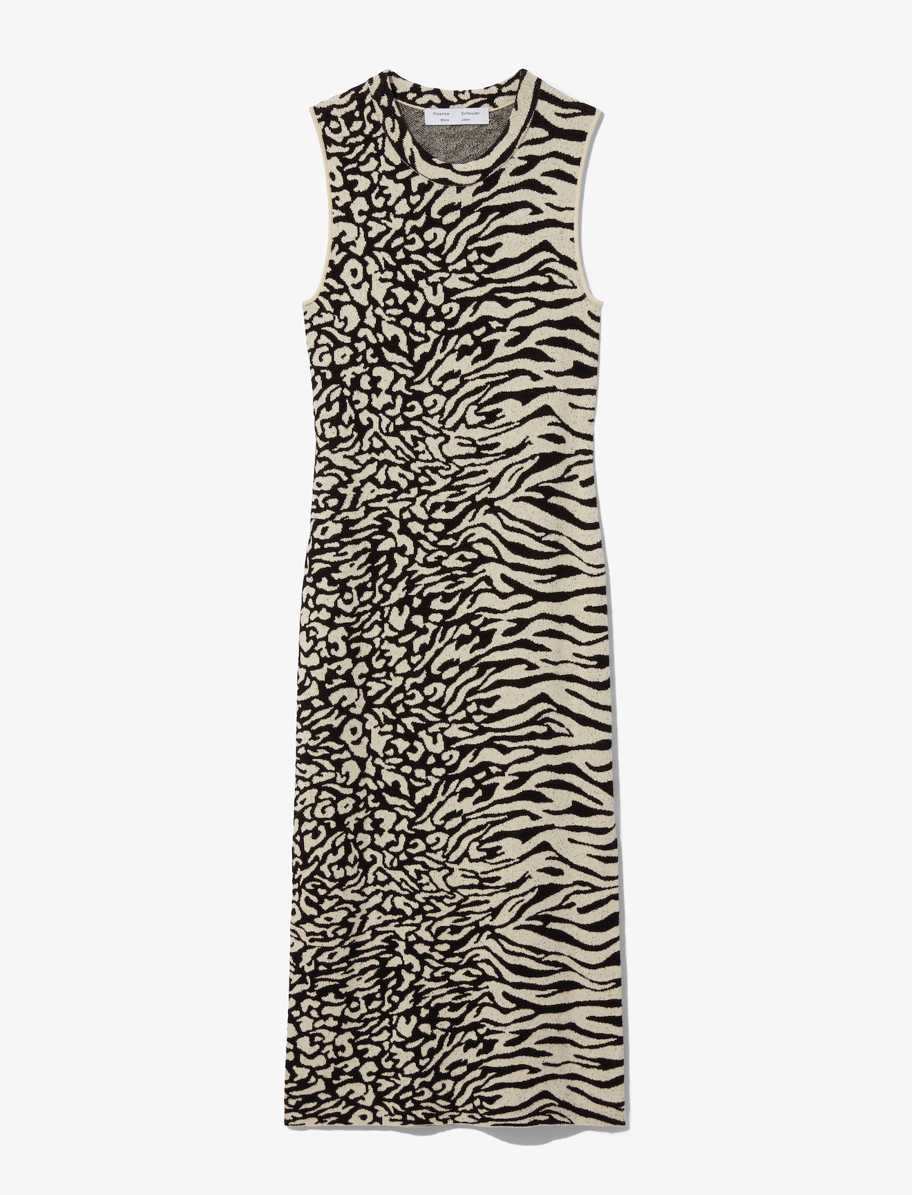 Animal Jacquard Sleeveless Dress #3