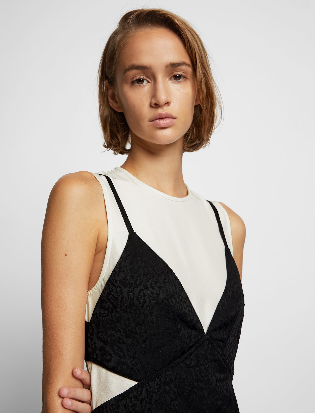Animal Jacquard Trompe L'Oeil Dress #3