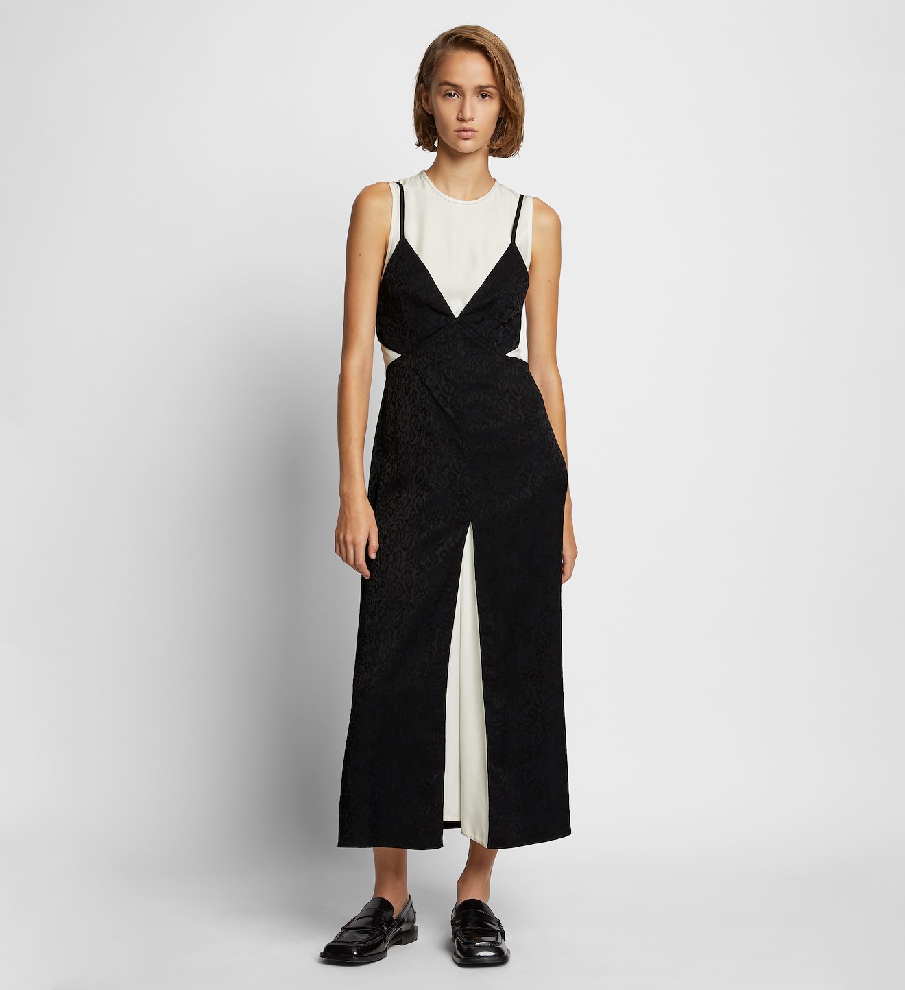 Animal Jacquard Trompe L'Oeil Dress