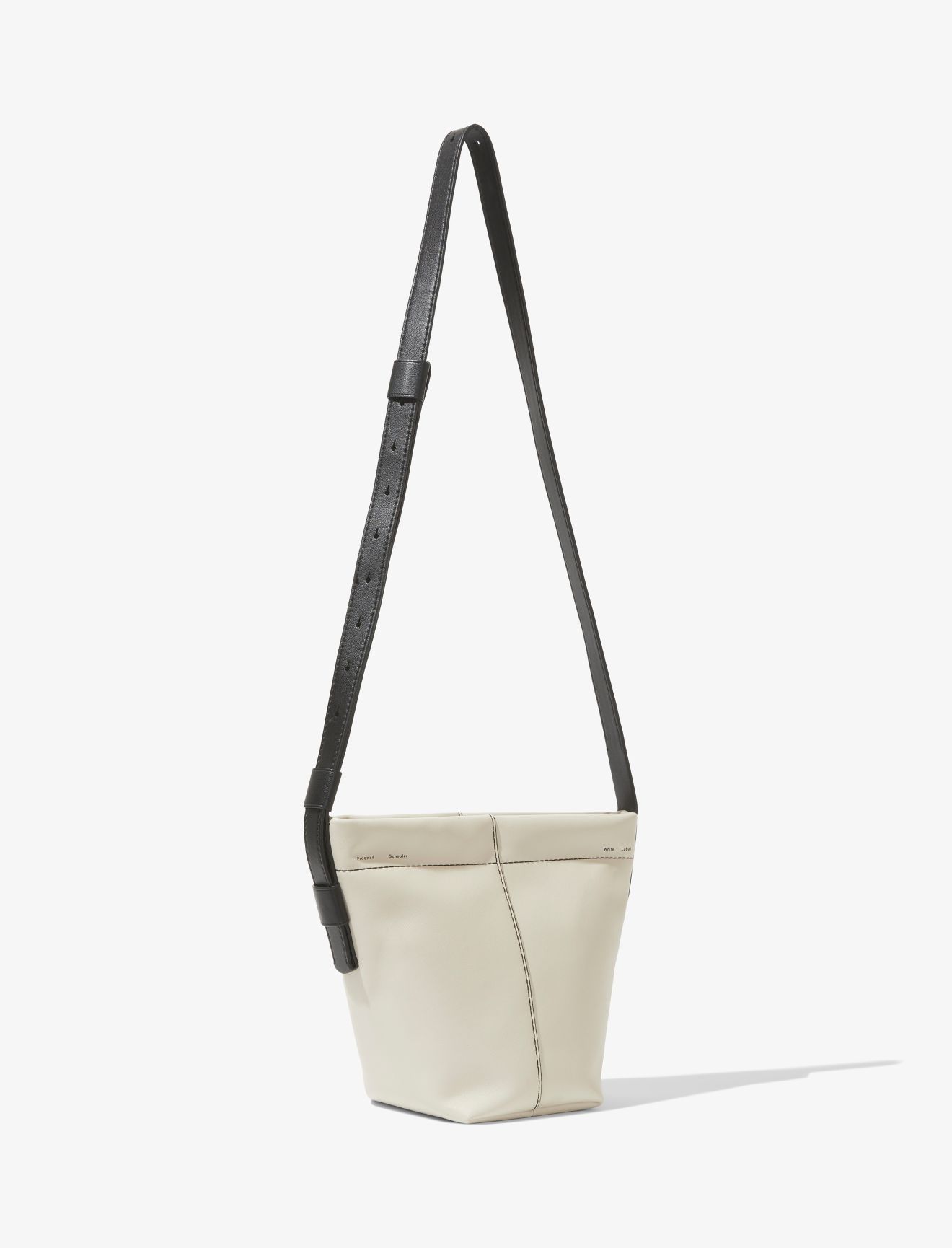 leather mini bucket bag