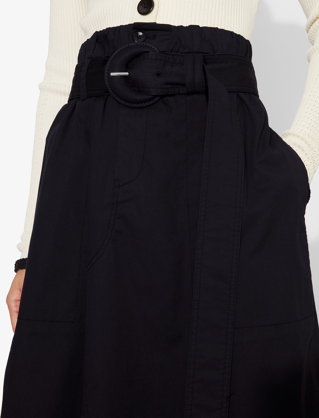 Belted Cotton Skirt #2