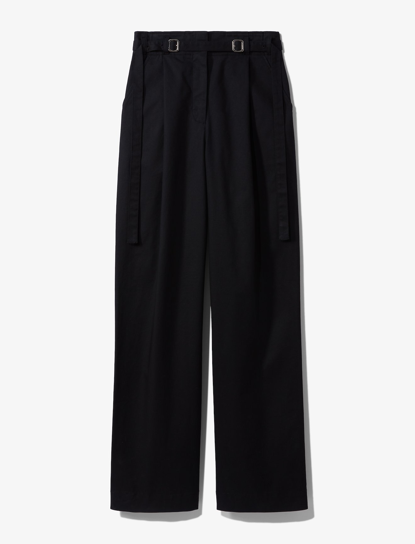 Belted Cotton Twill Pants #4