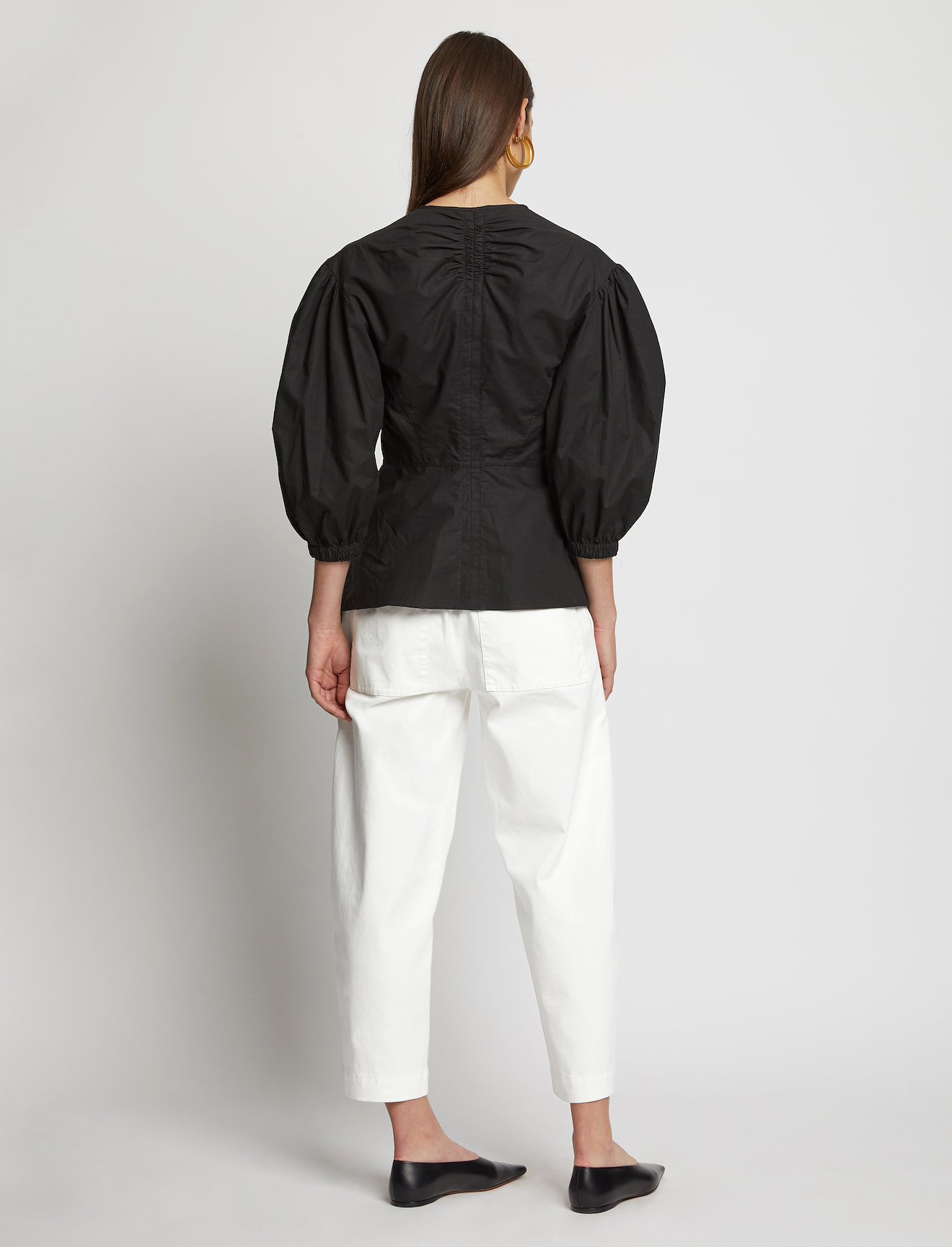Belted Cotton Twill Pants #2