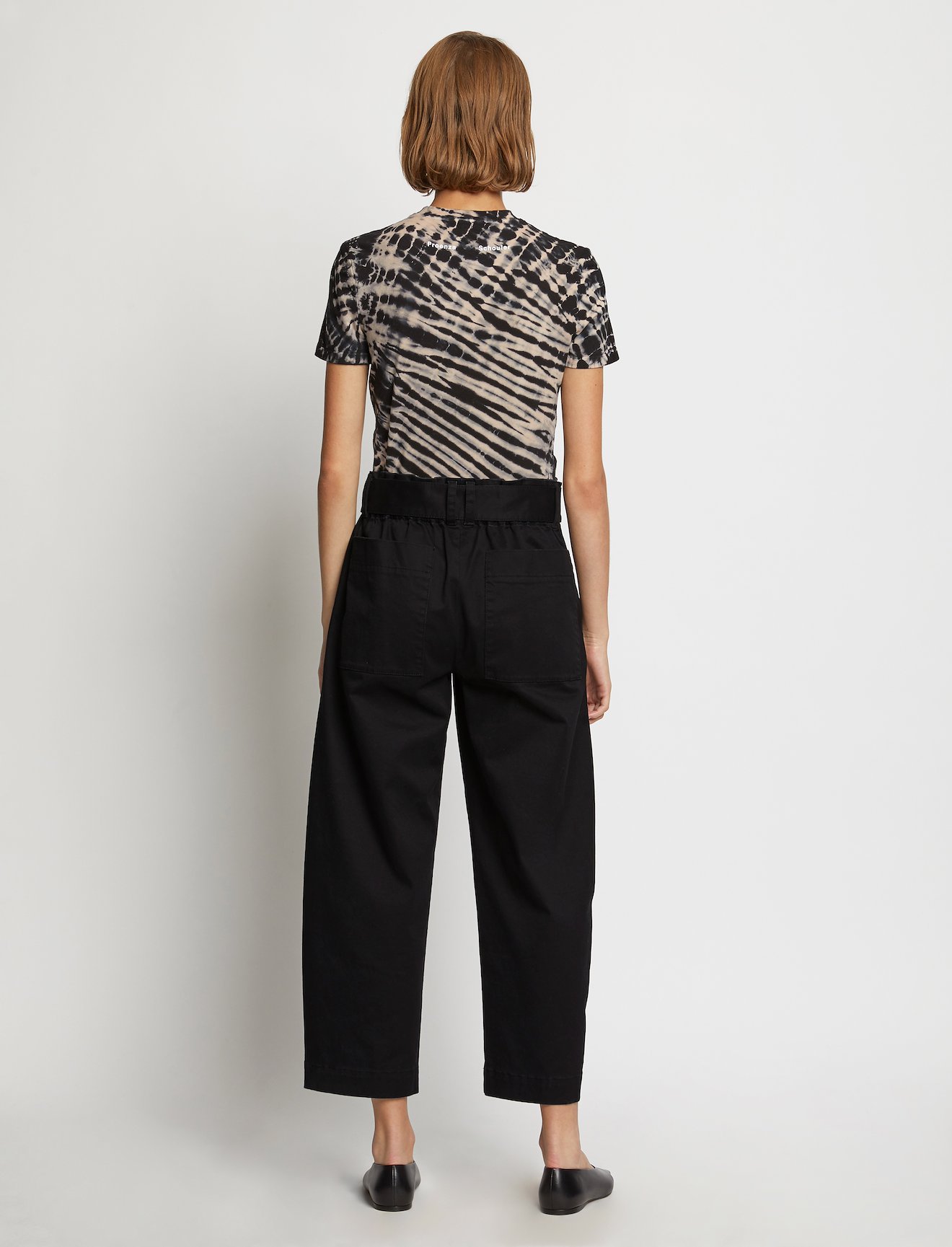 Belted Cotton Twill Pants #2