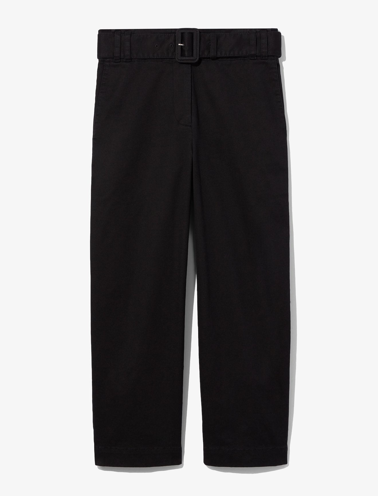 Belted Cotton Twill Pants #4