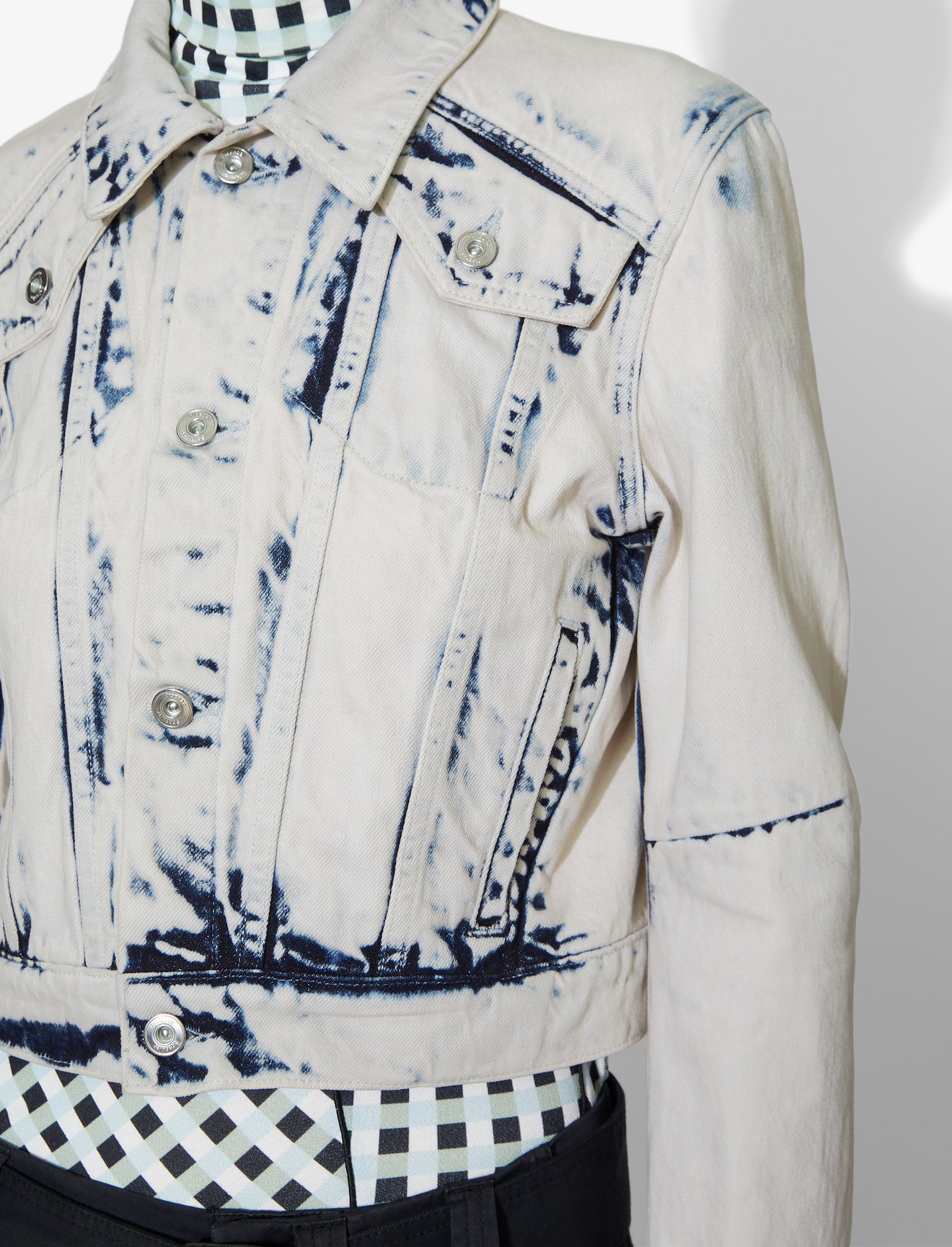 Bleached Cropped Jacket #3