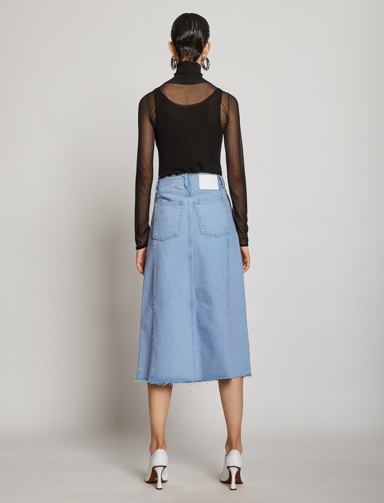 Bleached Denim Skirt #2