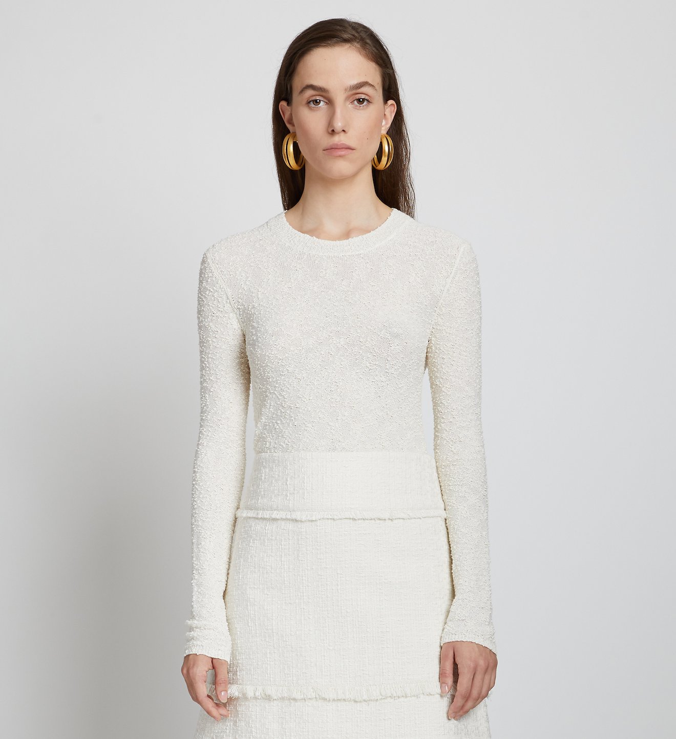Bobble Bouclé Knit Top