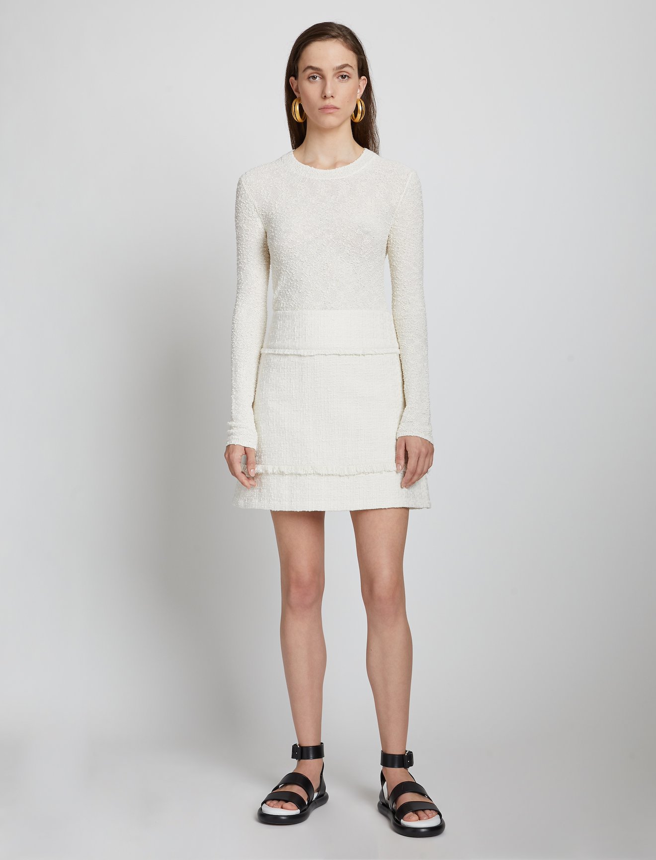 Bobble Bouclé Knit Top #1