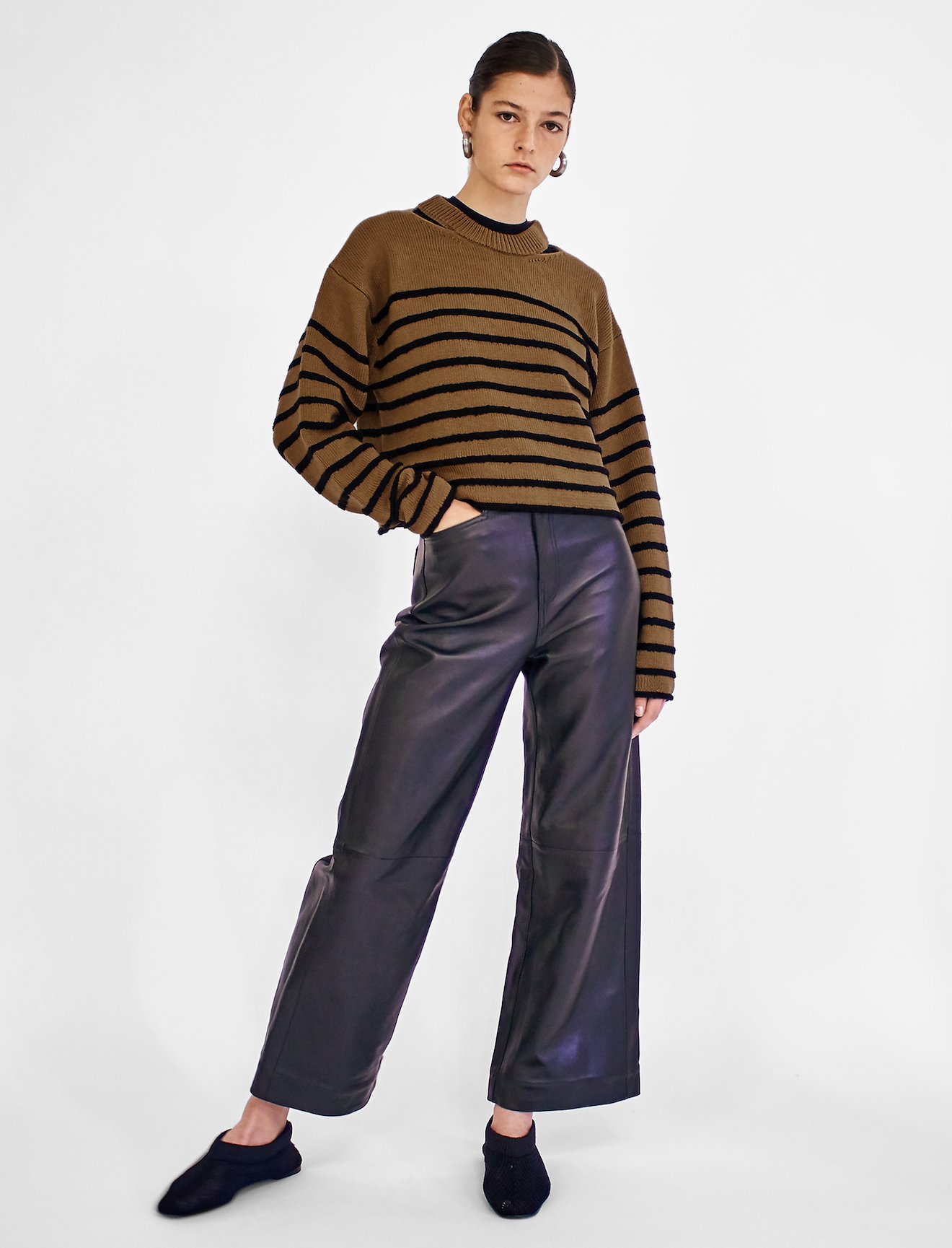 Bouclé Stripe Sweater #1