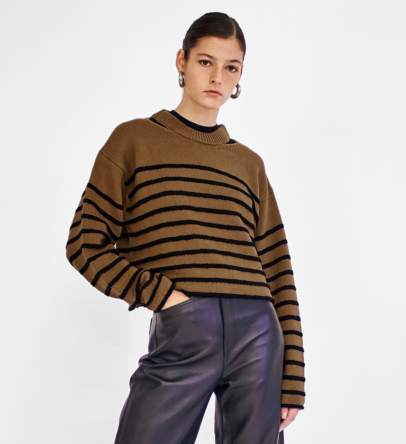 Bouclé Stripe Sweater