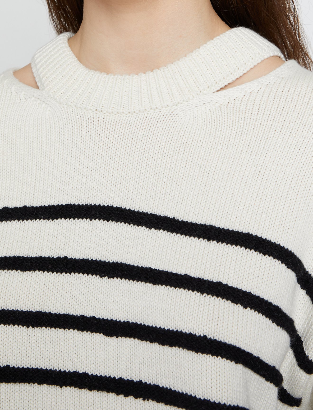 Bouclé Stripe Sweater #4
