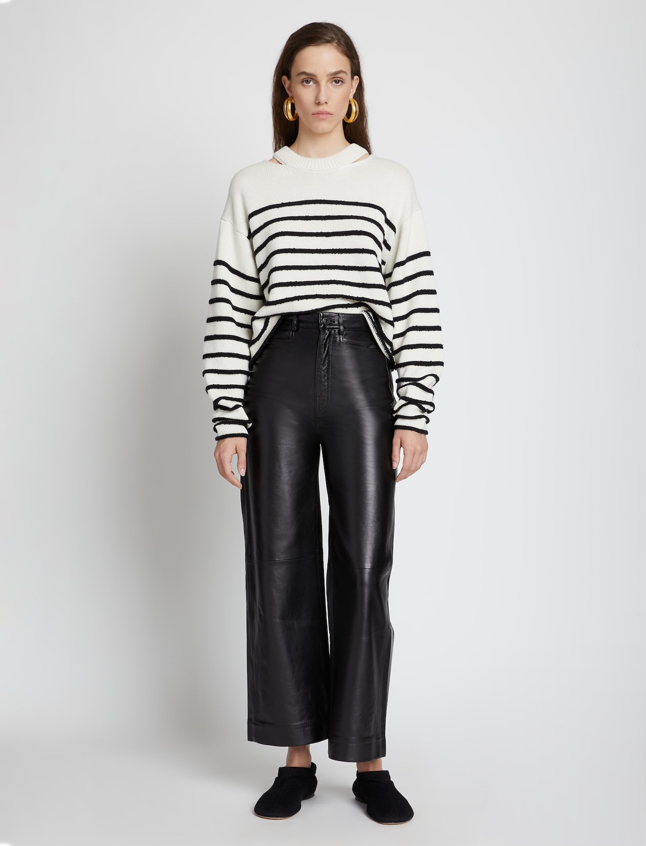 Bouclé Stripe Sweater #1